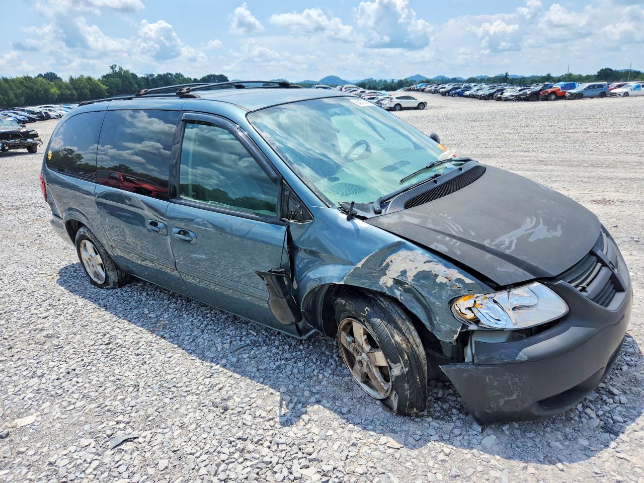 2006 Dodge Grand Caravan Sxt Blue vin: 2D8GP44L66R773044