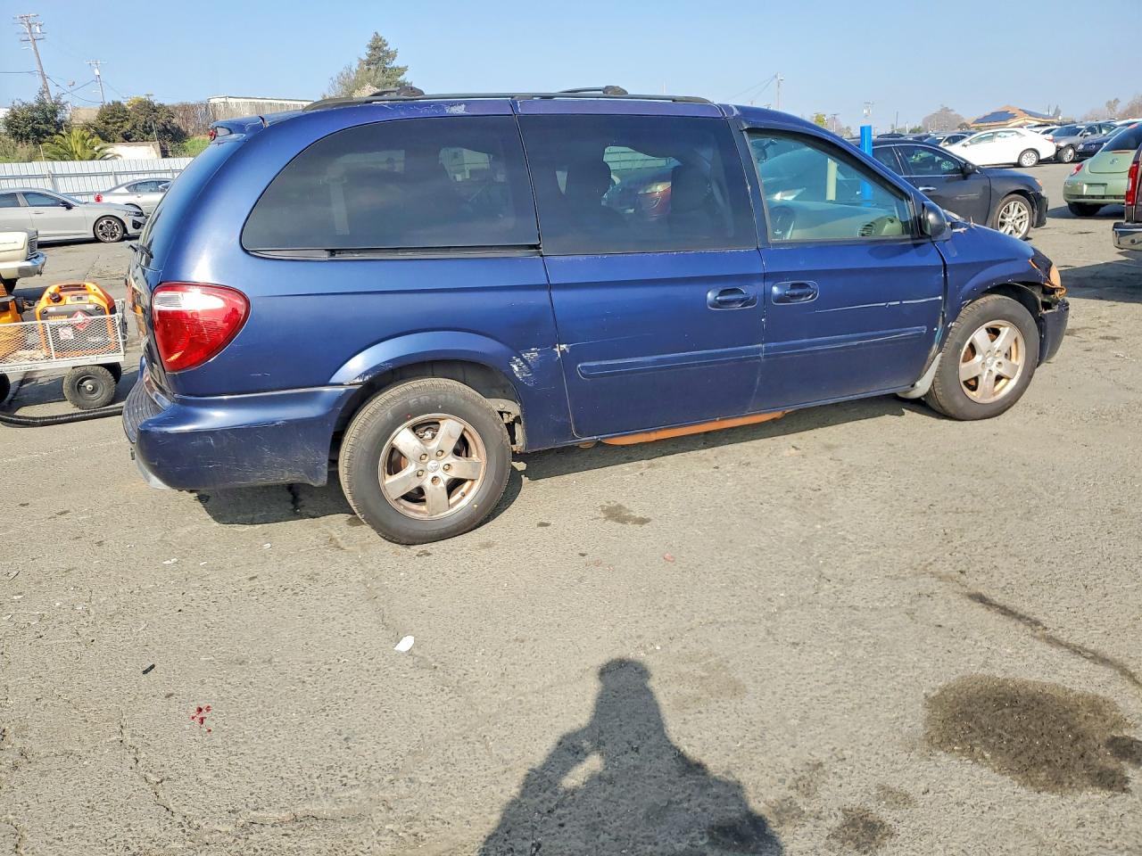 2006 Dodge Grand Caravan Sxt Blue vin: 2D8GP44L66R869675