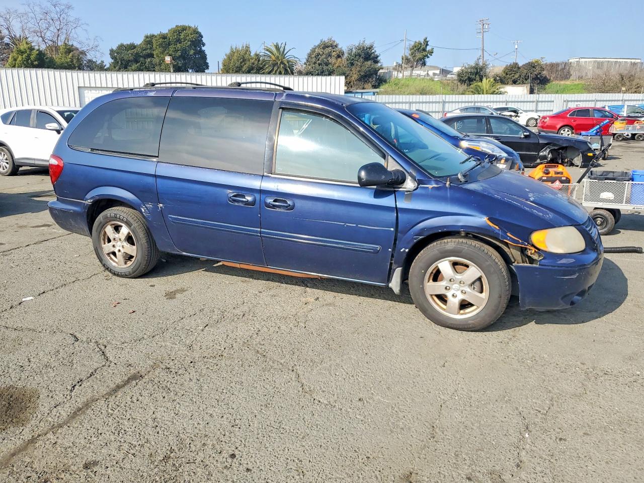 2006 Dodge Grand Caravan Sxt Blue vin: 2D8GP44L66R869675