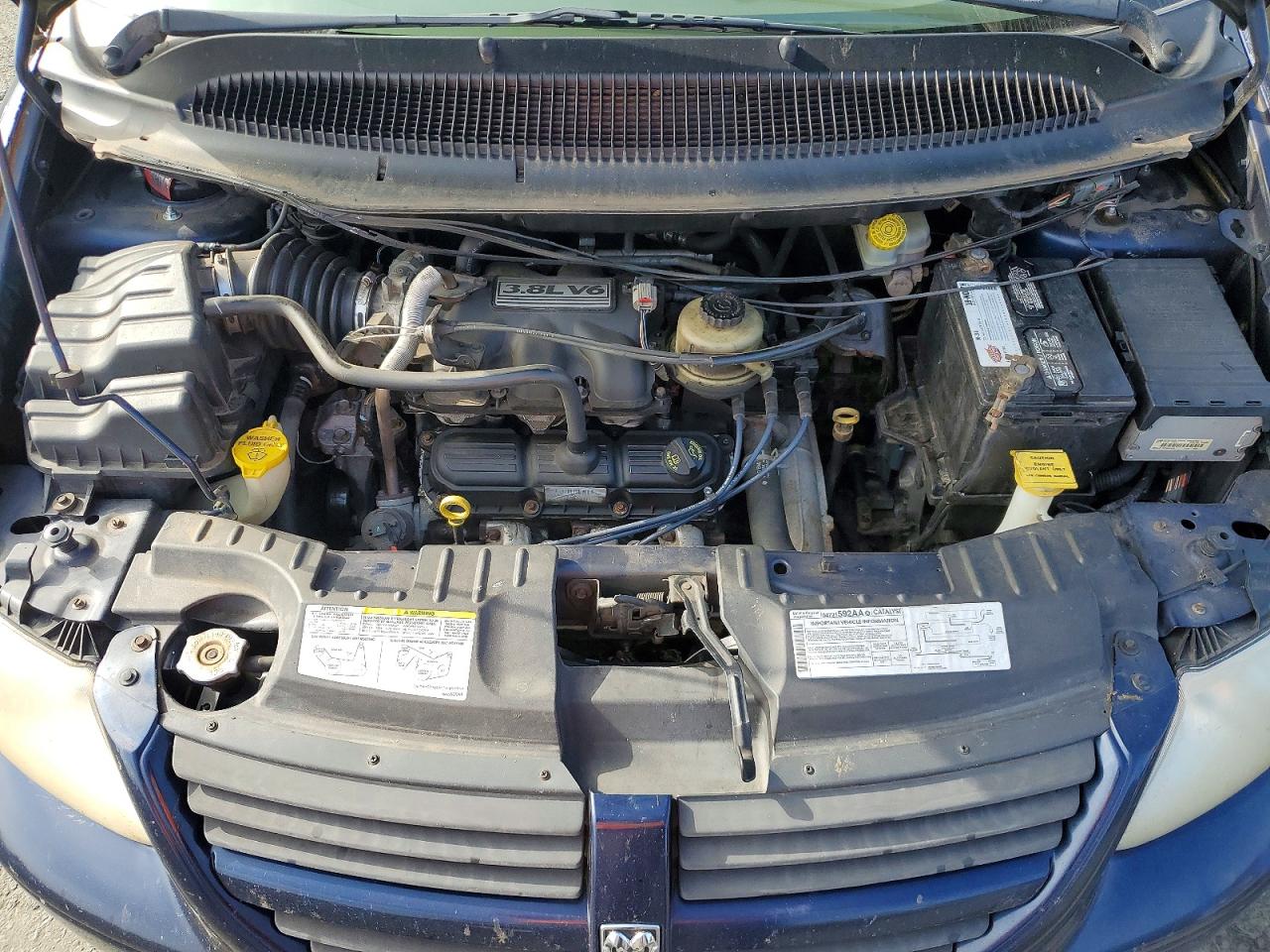 2006 Dodge Grand Caravan Sxt Blue vin: 2D8GP44L66R869675