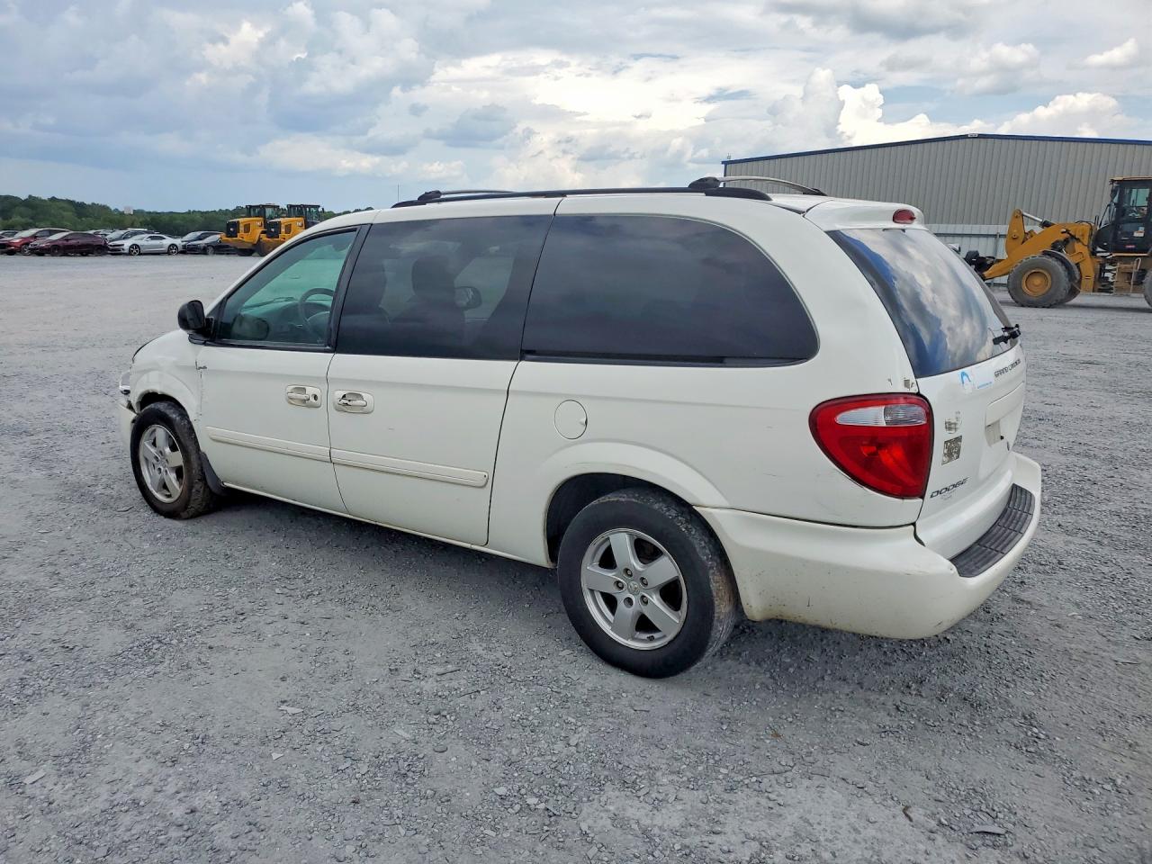 2007 Dodge Grand Caravan Sxt White vin: 2D8GP44L67R257476