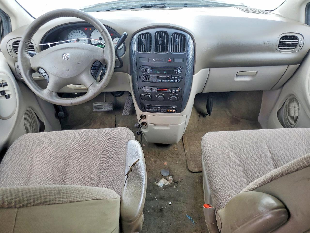 2007 Dodge Grand Caravan Sxt White vin: 2D8GP44L67R257476