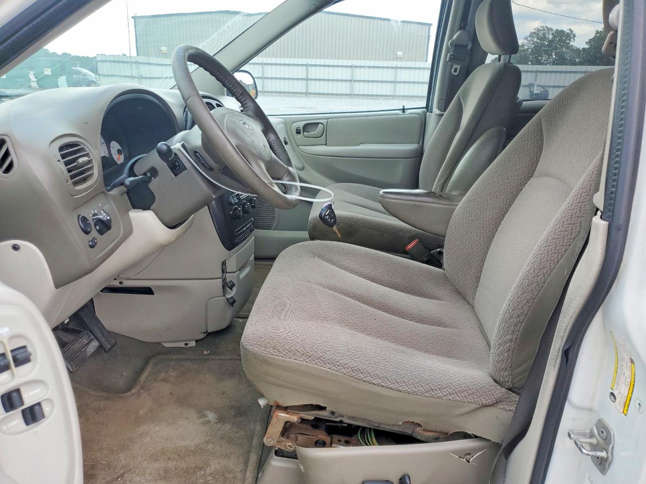 2007 Dodge Grand Caravan Sxt White vin: 2D8GP44L67R257476