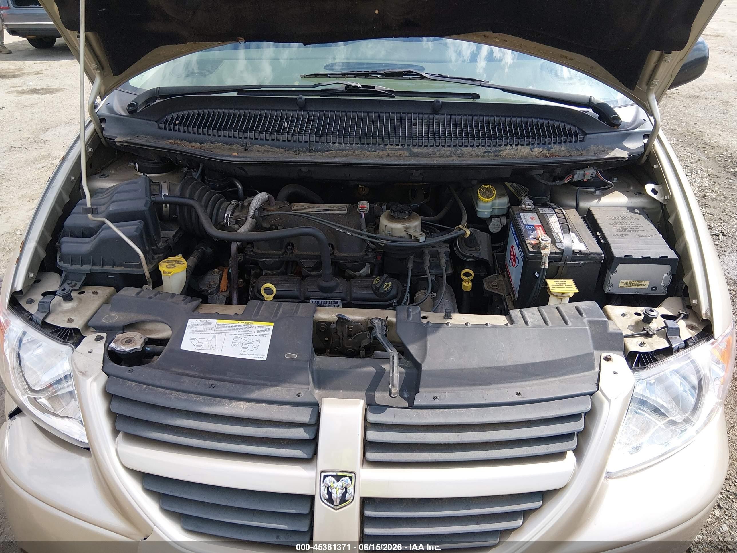 2006 Dodge Grand Caravan Sxt Gold vin: 2D8GP44L86R659241