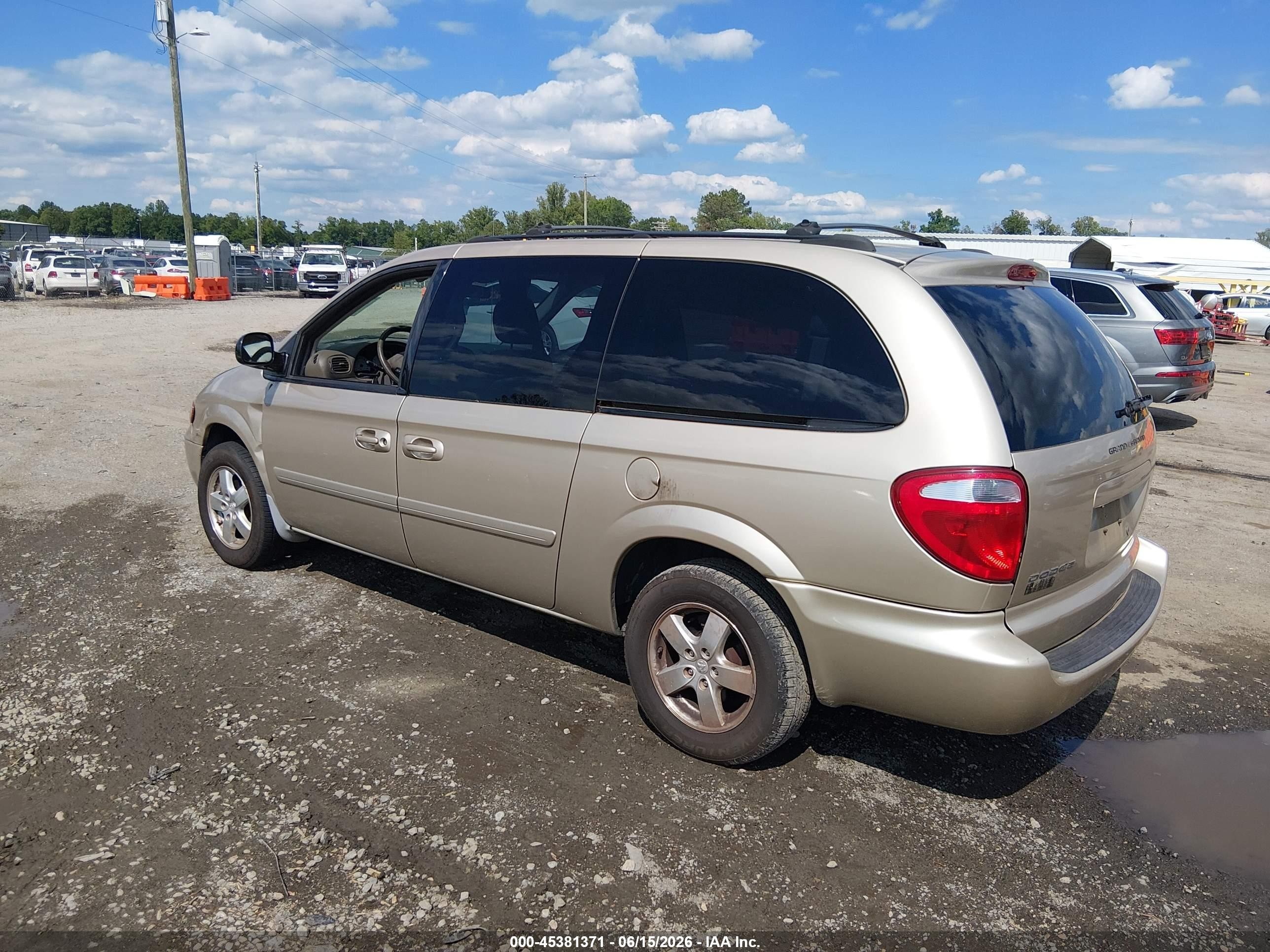 2006 Dodge Grand Caravan Sxt Gold vin: 2D8GP44L86R659241