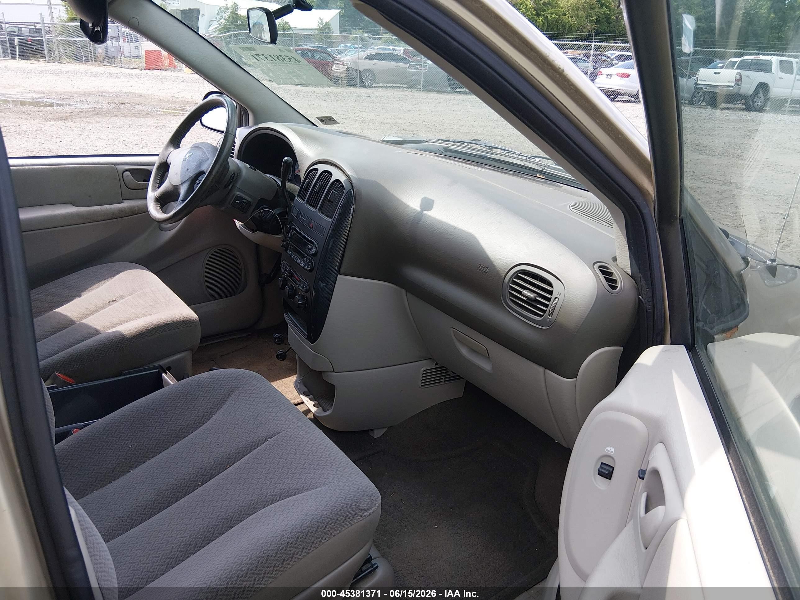 2006 Dodge Grand Caravan Sxt Gold vin: 2D8GP44L86R659241