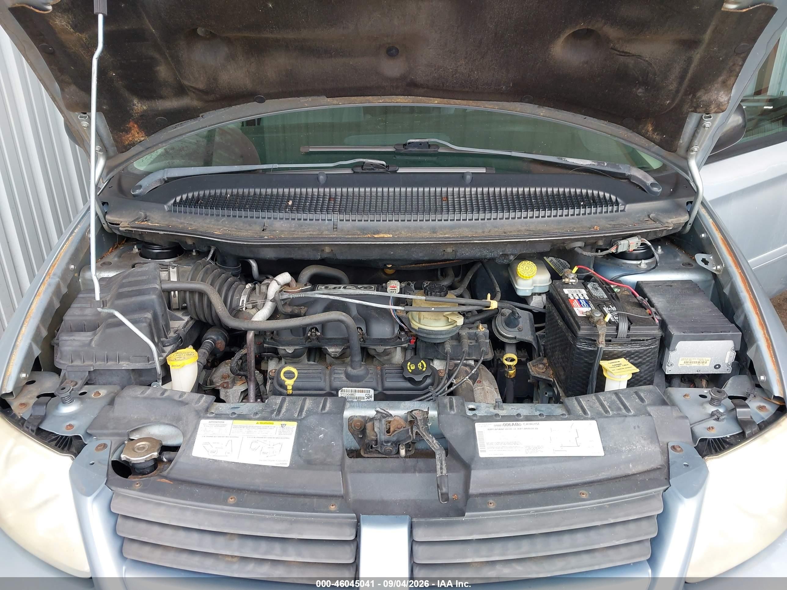 2005 Dodge Grand Caravan Sxt Blue vin: 2D8GP44L95R389225