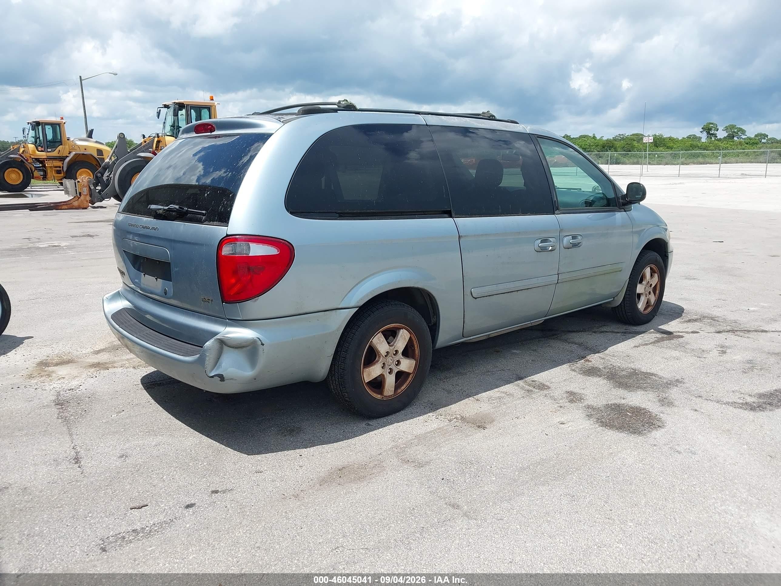 2005 Dodge Grand Caravan Sxt Blue vin: 2D8GP44L95R389225