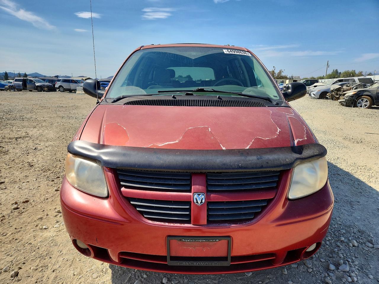 2007 Dodge Grand Caravan Sxt Красный vin: 2D8GP44LX7R318974