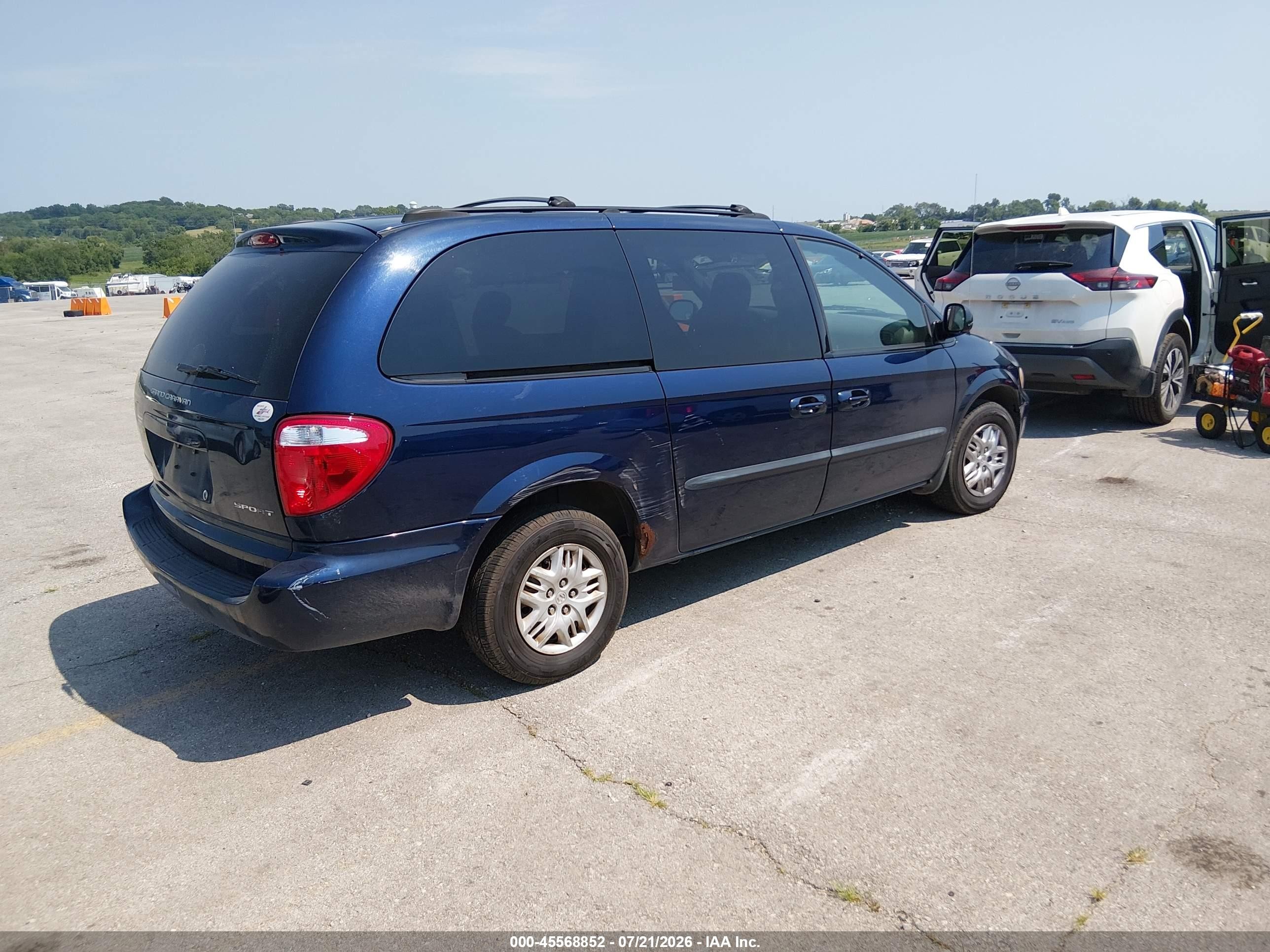 2003 Dodge Grand Caravan Sport Blue vin: 2D8GP44R03R331697