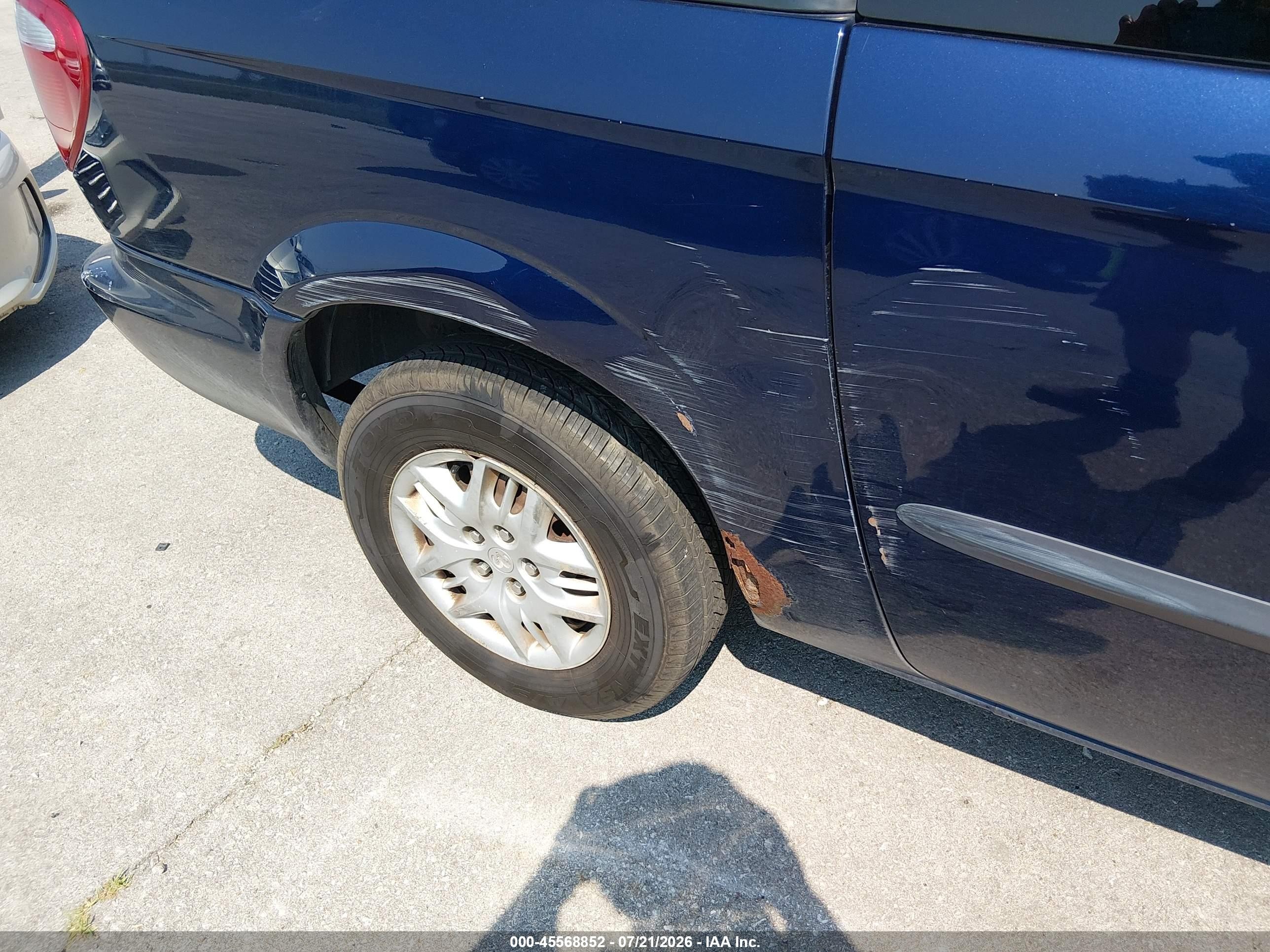 2003 Dodge Grand Caravan Sport Blue vin: 2D8GP44R03R331697