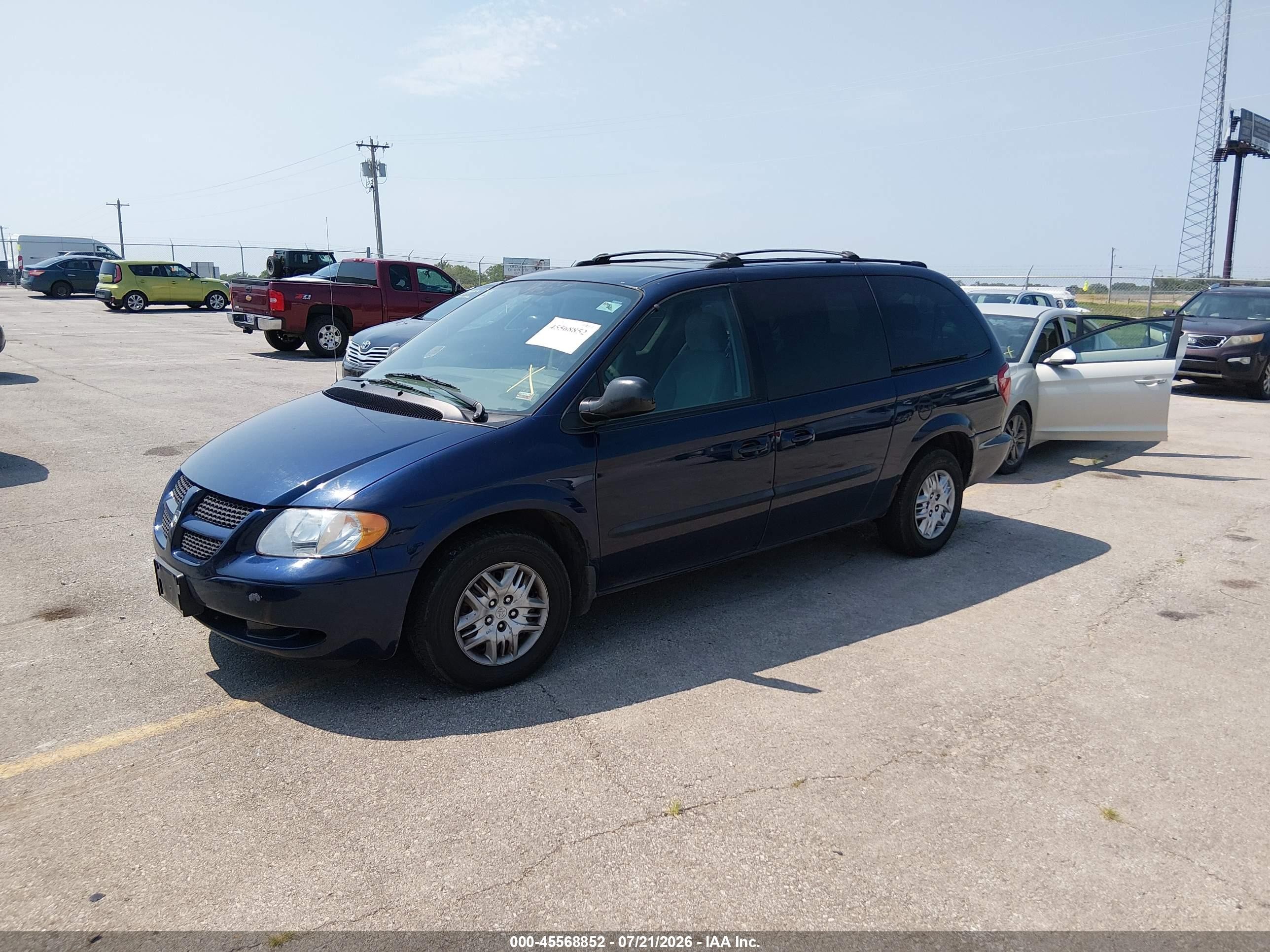 2003 Dodge Grand Caravan Sport Blue vin: 2D8GP44R03R331697