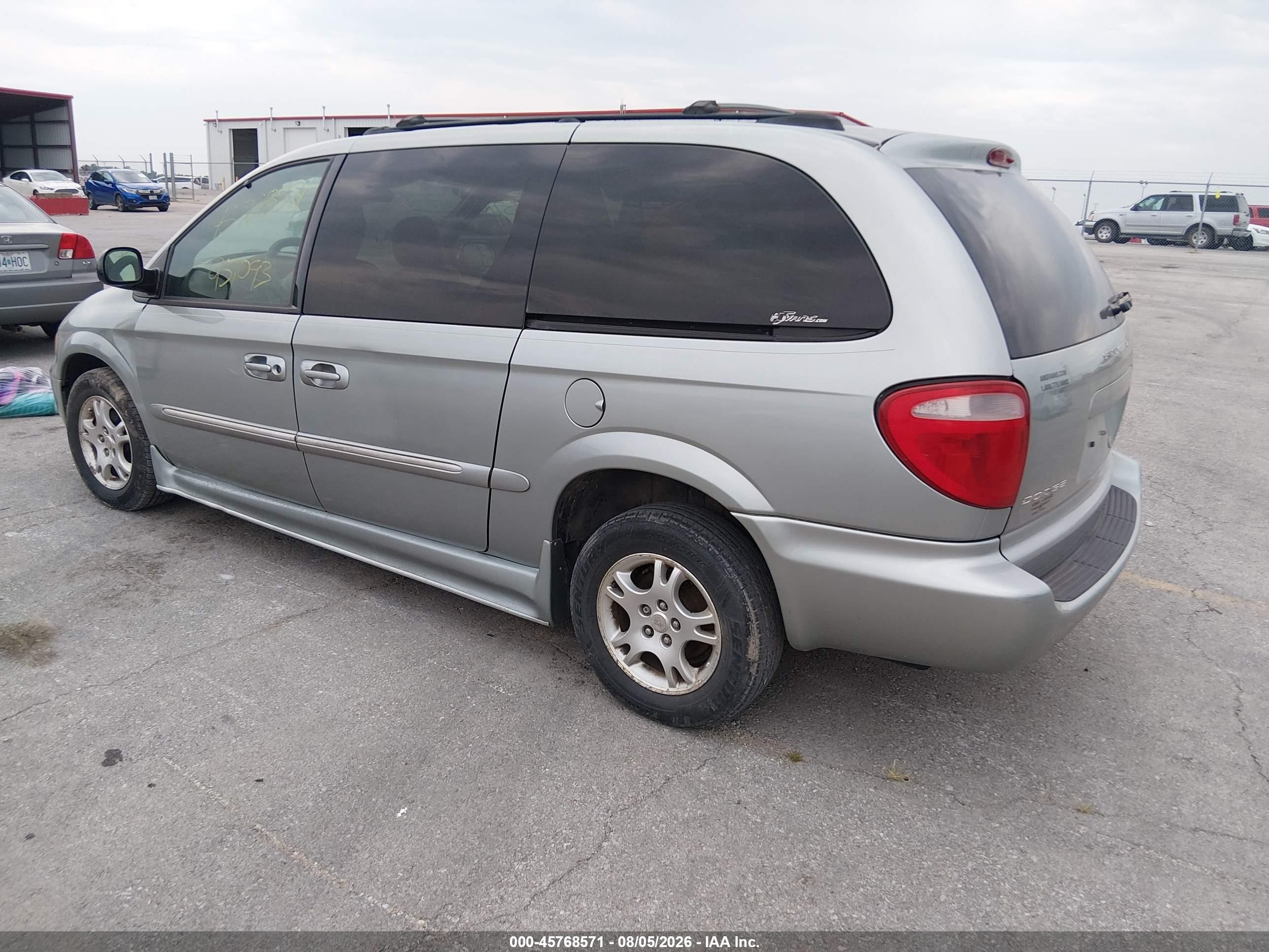 2003 Dodge Grand Caravan Es Green vin: 2D8GP54L43R343918
