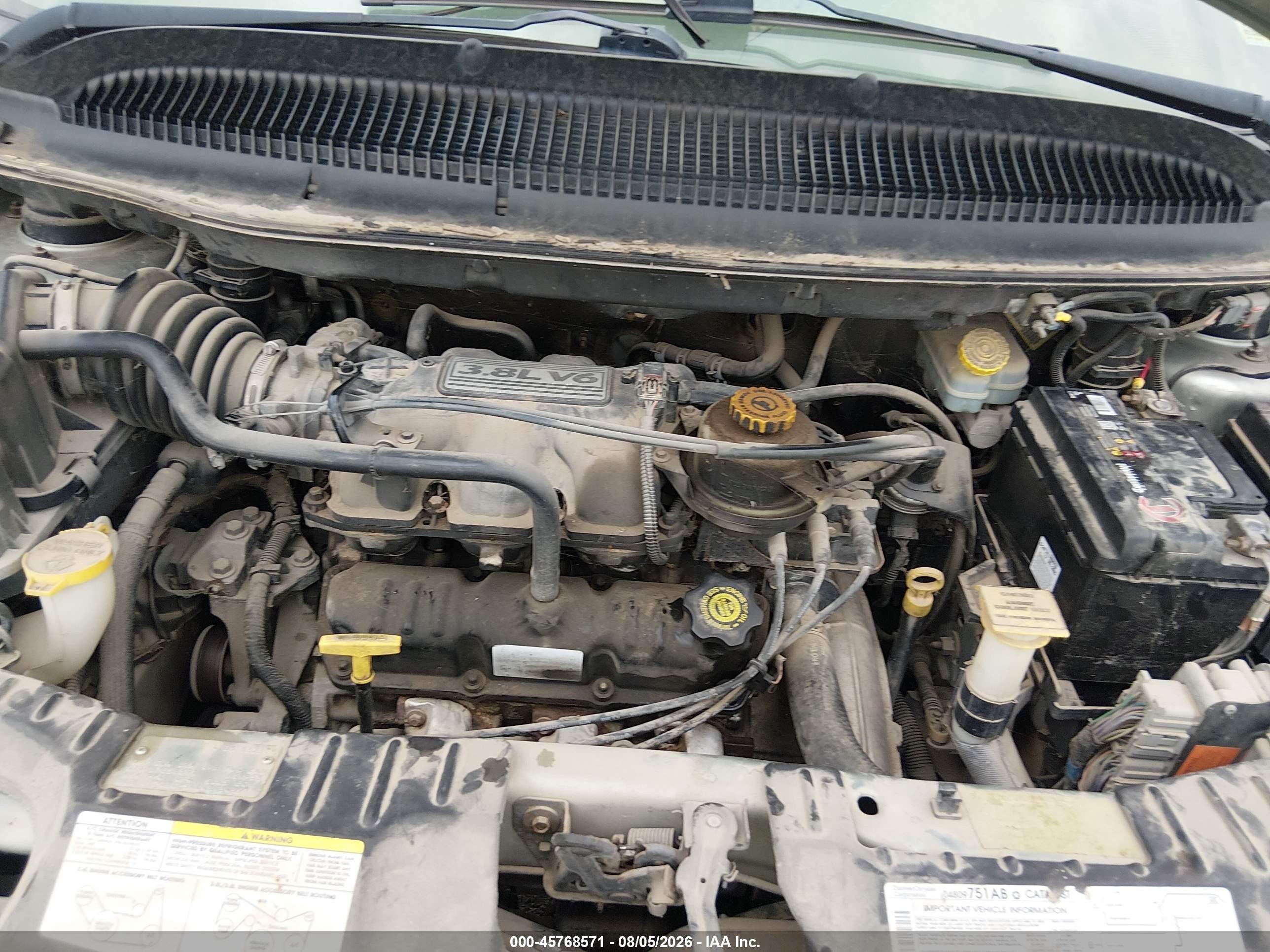 2003 Dodge Grand Caravan Es Green vin: 2D8GP54L43R343918