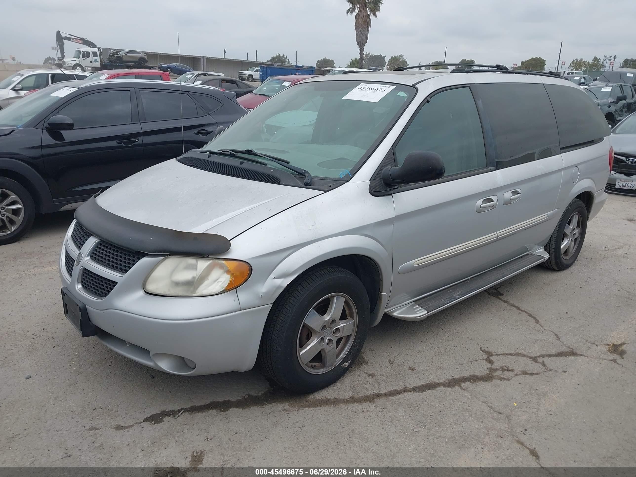 2003 Dodge Grand Caravan Es Silver vin: 2D8GP54L73R371261