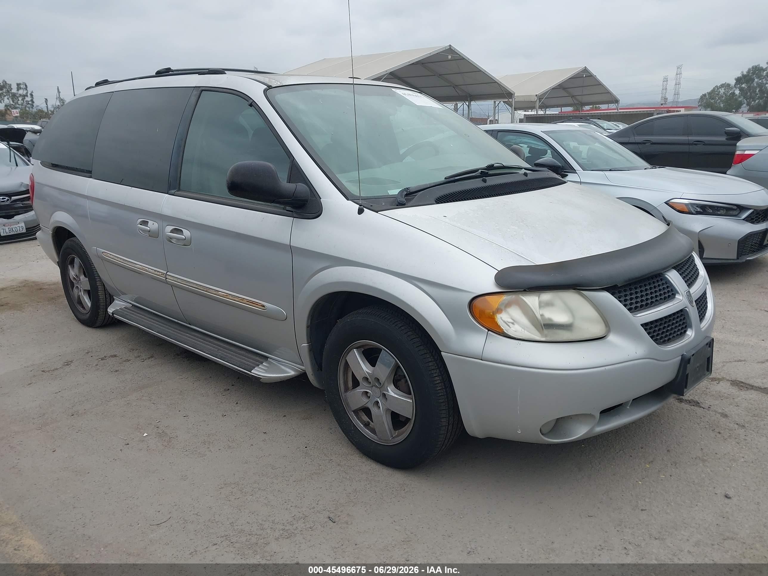 2003 Dodge Grand Caravan Es Silver vin: 2D8GP54L73R371261