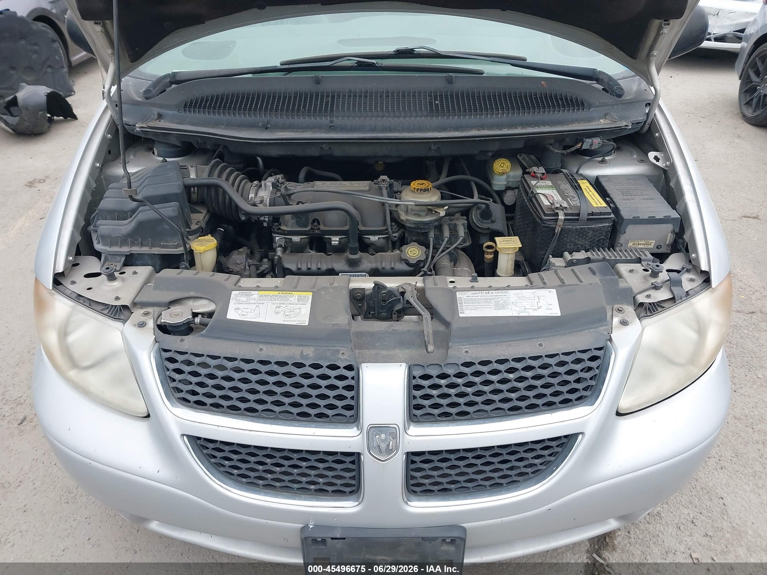 2003 Dodge Grand Caravan Es Silver vin: 2D8GP54L73R371261