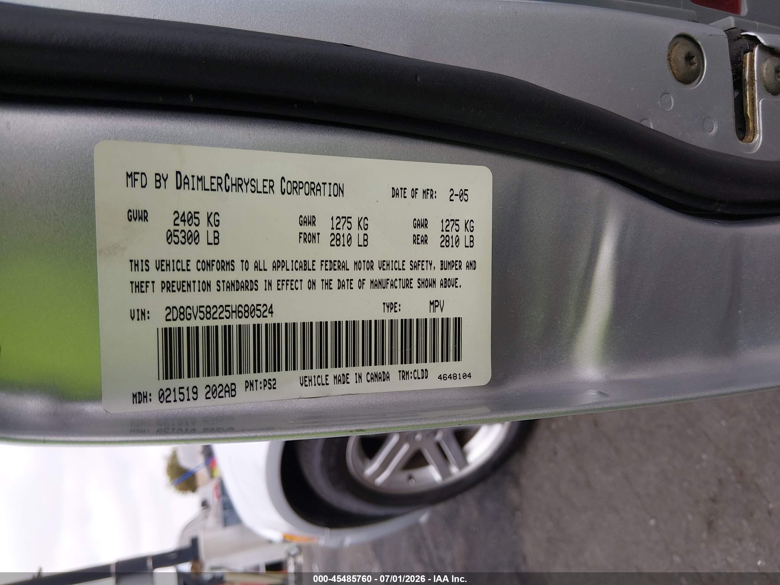 2005 Dodge Magnum Rt Silver vin: 2D8GV58225H680524