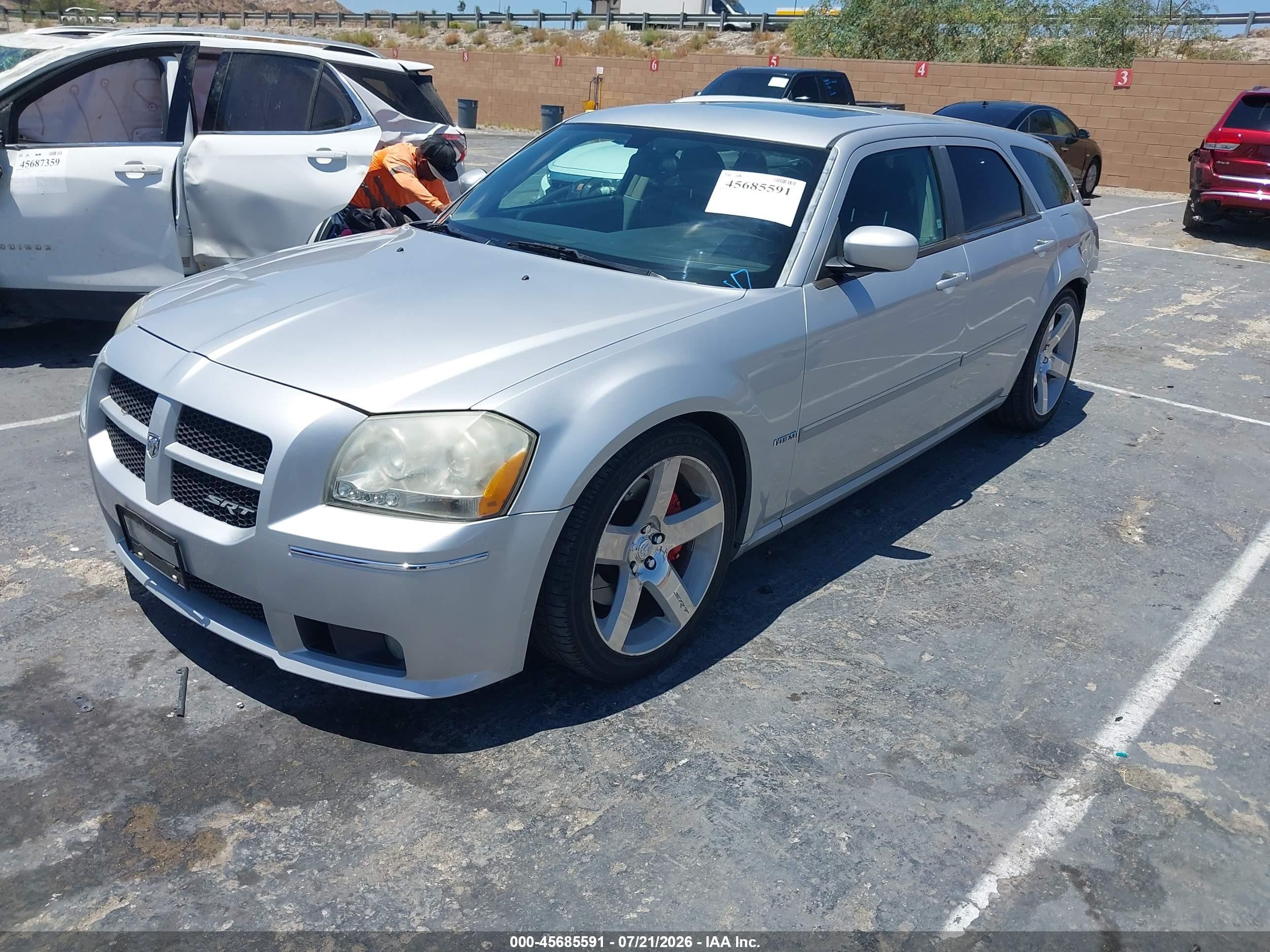 2007 Dodge Magnum Srt8 Silver vin: 2D8GV77347H655293