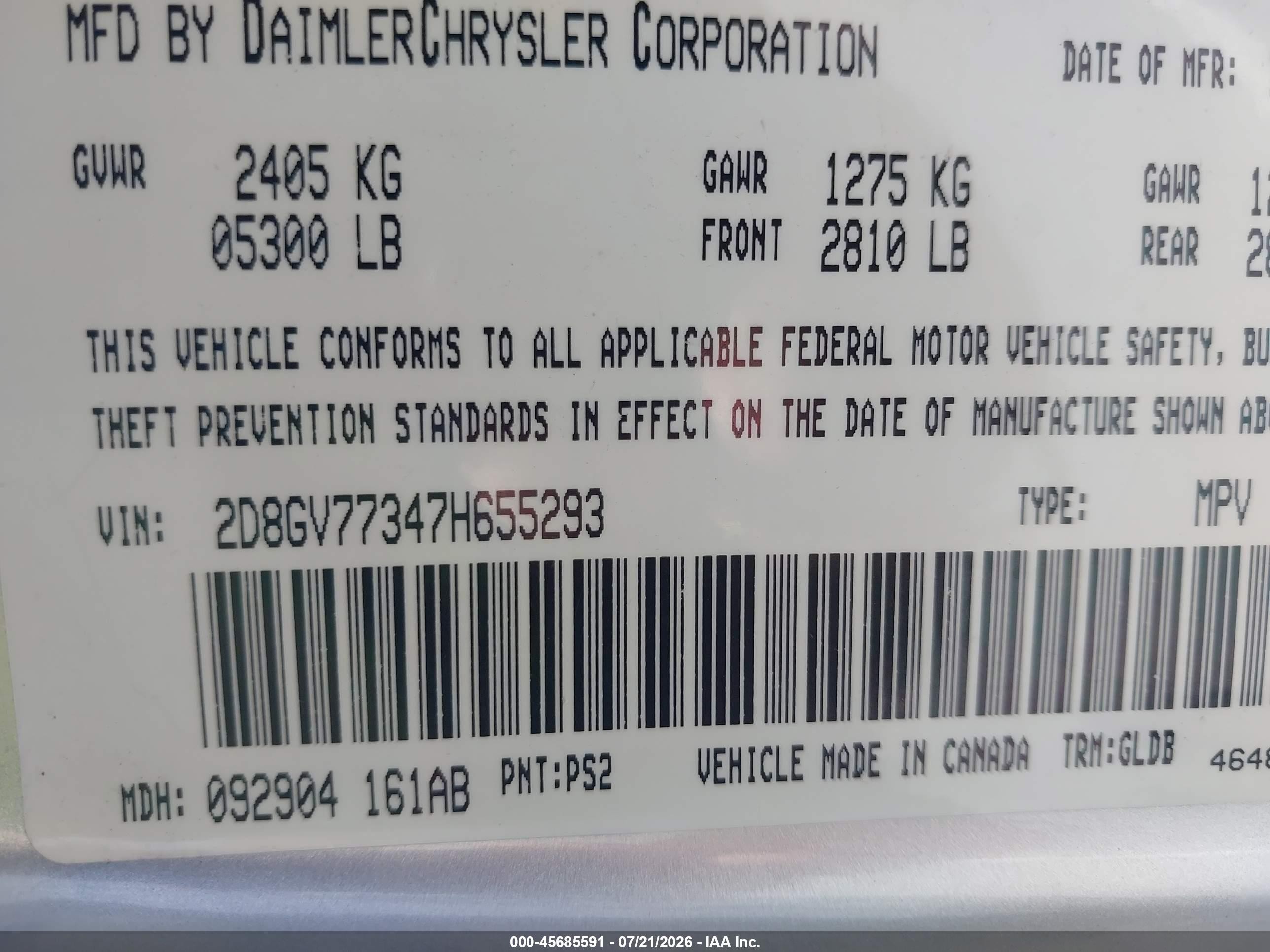2007 Dodge Magnum Srt8 Silver vin: 2D8GV77347H655293