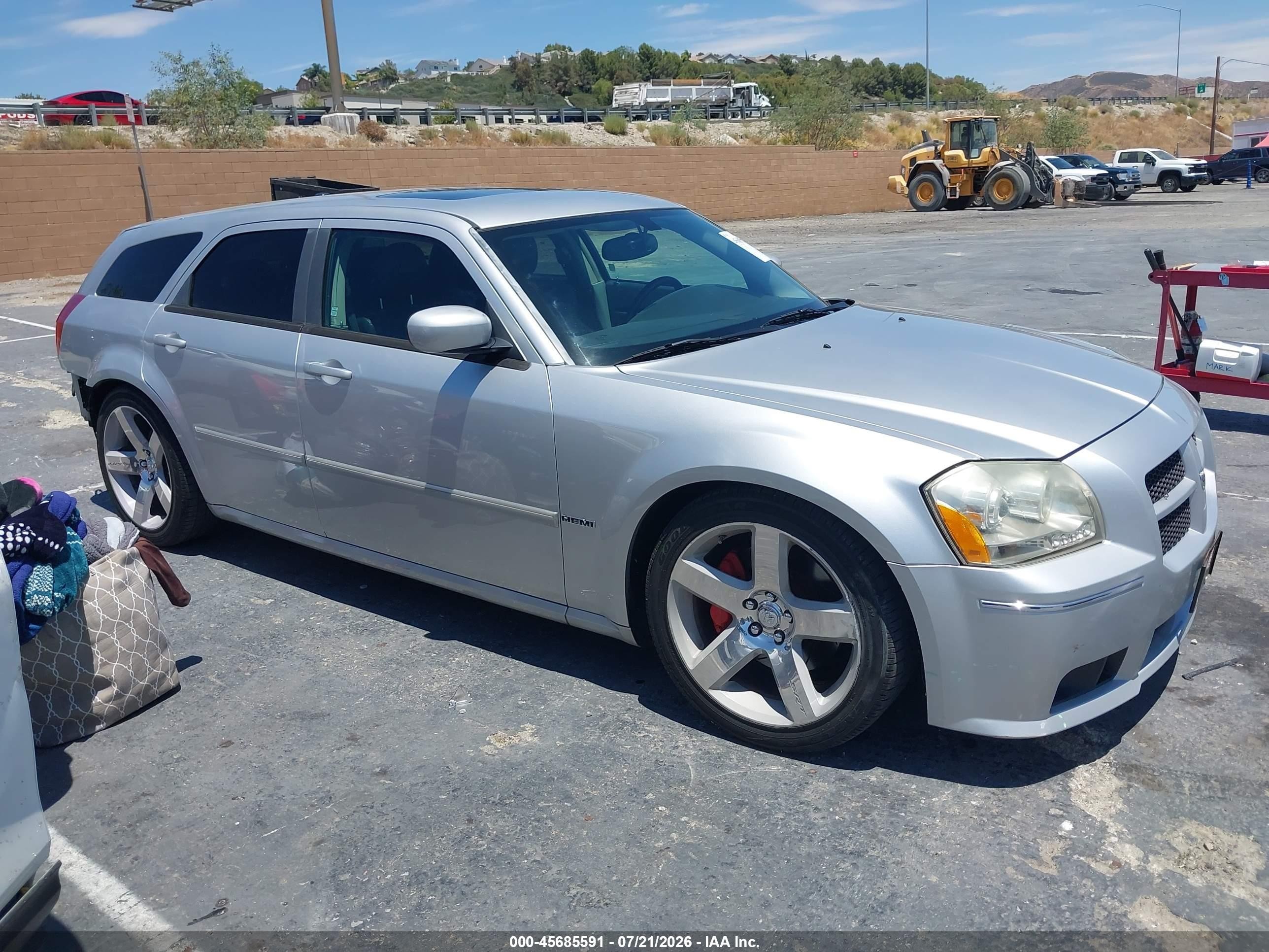 2007 Dodge Magnum Srt8 Silver vin: 2D8GV77347H655293