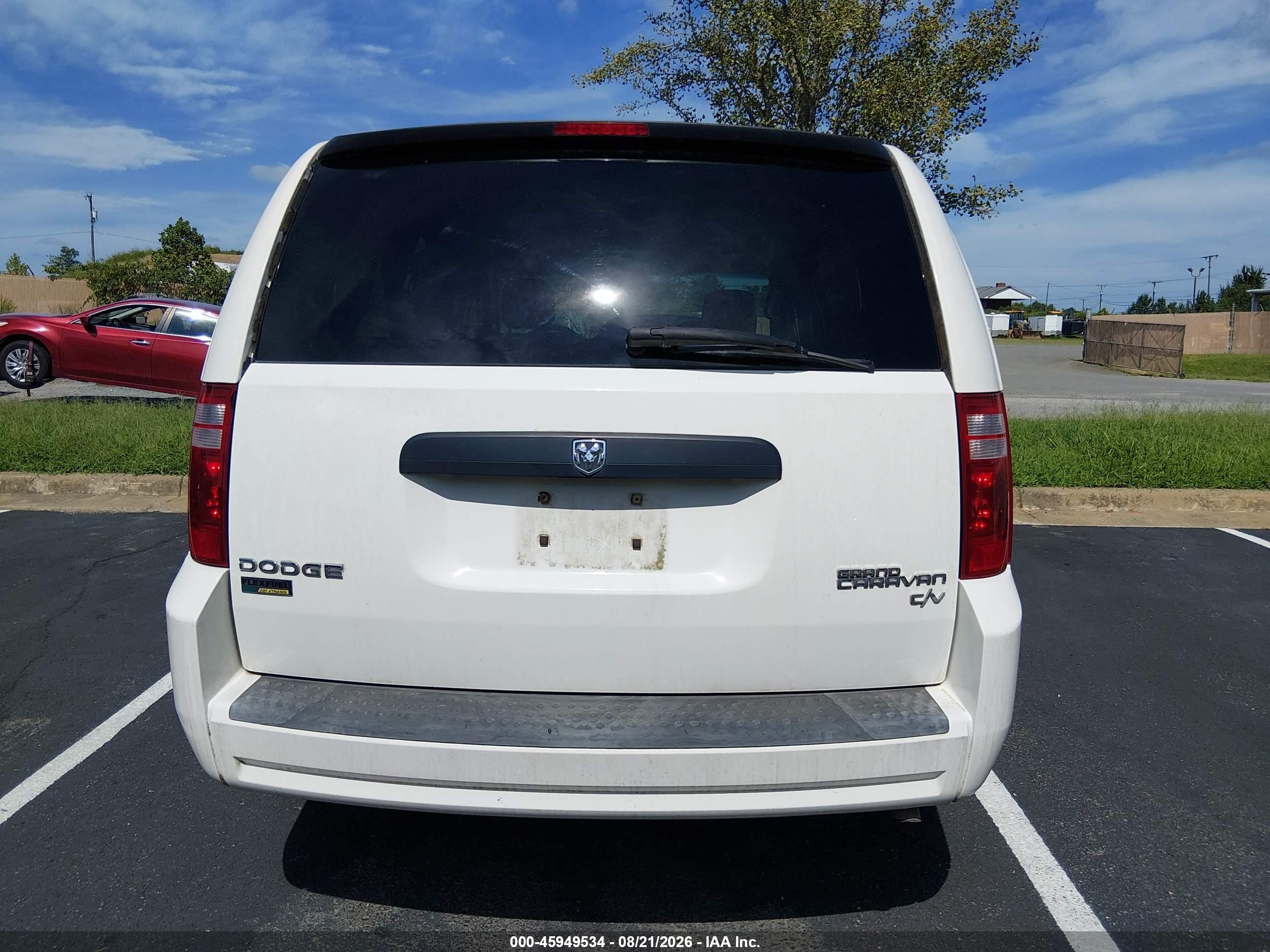 2009 Dodge Grand Caravan Cv White vin: 2D8HN11E29R703947