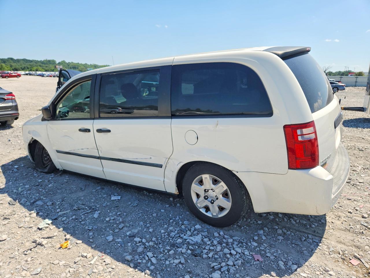 2009 Dodge Grand Caravan C/v White vin: 2D8HN11E99R698794