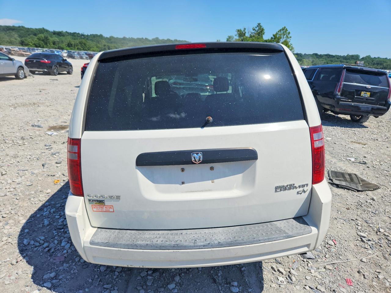 2009 Dodge Grand Caravan C/v White vin: 2D8HN11E99R698794