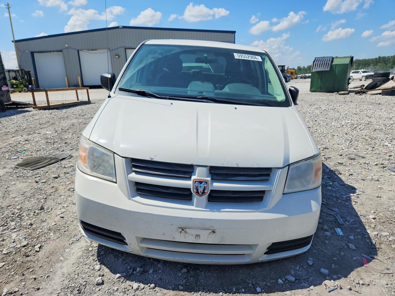 2009 Dodge Grand Caravan C/v White vin: 2D8HN11E99R698794