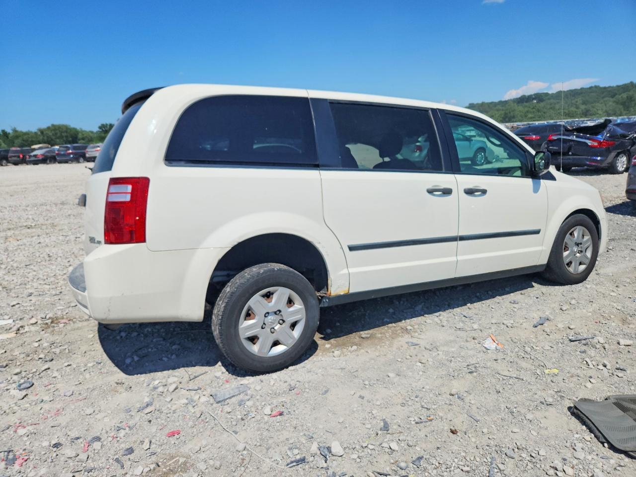 2009 Dodge Grand Caravan C/v White vin: 2D8HN11E99R698794
