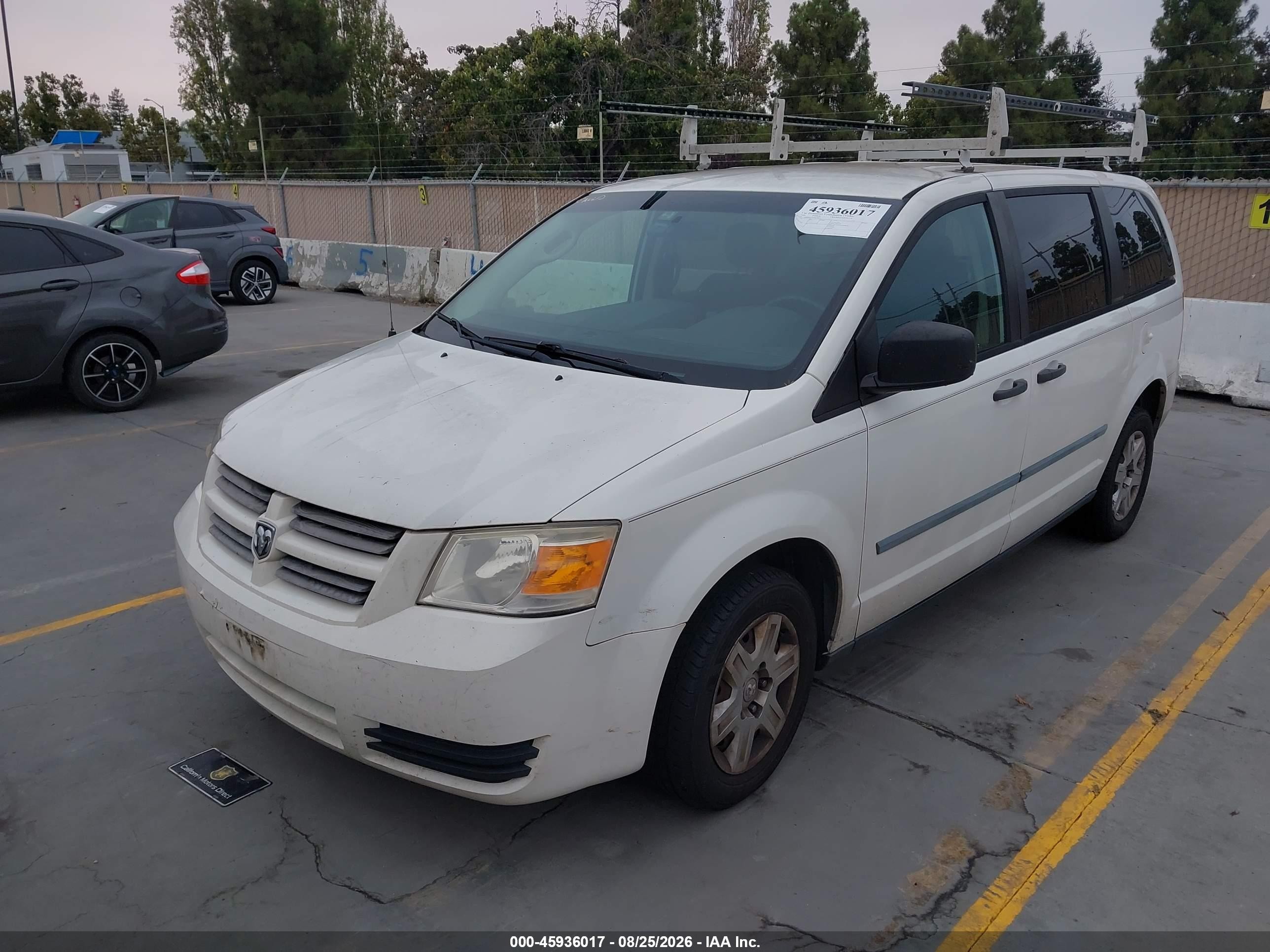 2009 Dodge Grand Caravan Cv White vin: 2D8HN11EX9R658613