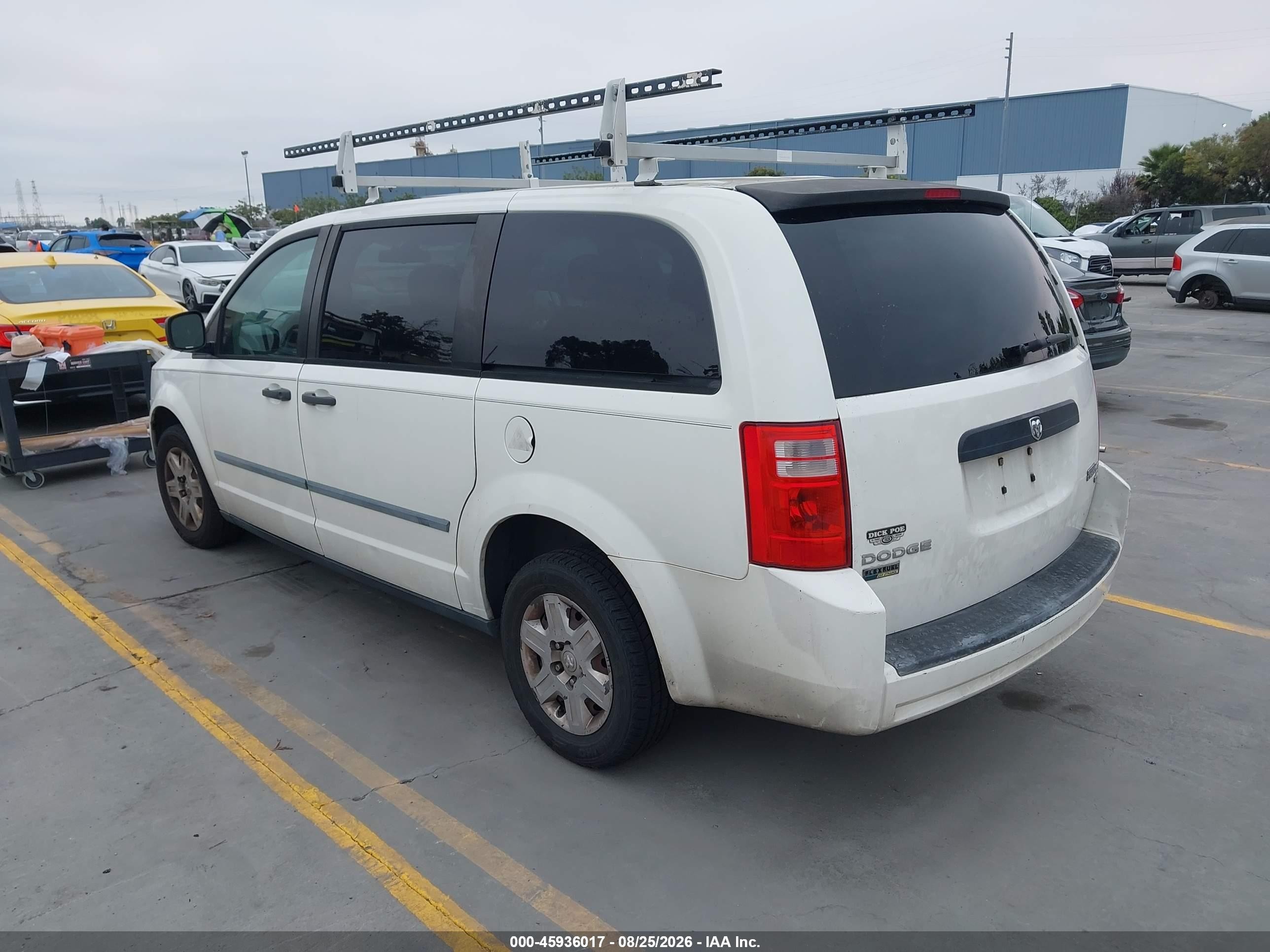 2009 Dodge Grand Caravan Cv White vin: 2D8HN11EX9R658613