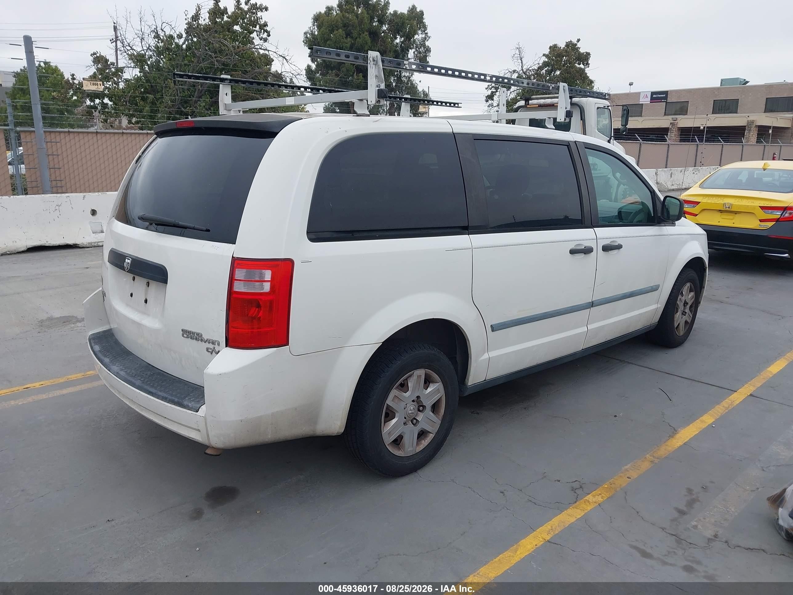 2009 Dodge Grand Caravan Cv White vin: 2D8HN11EX9R658613