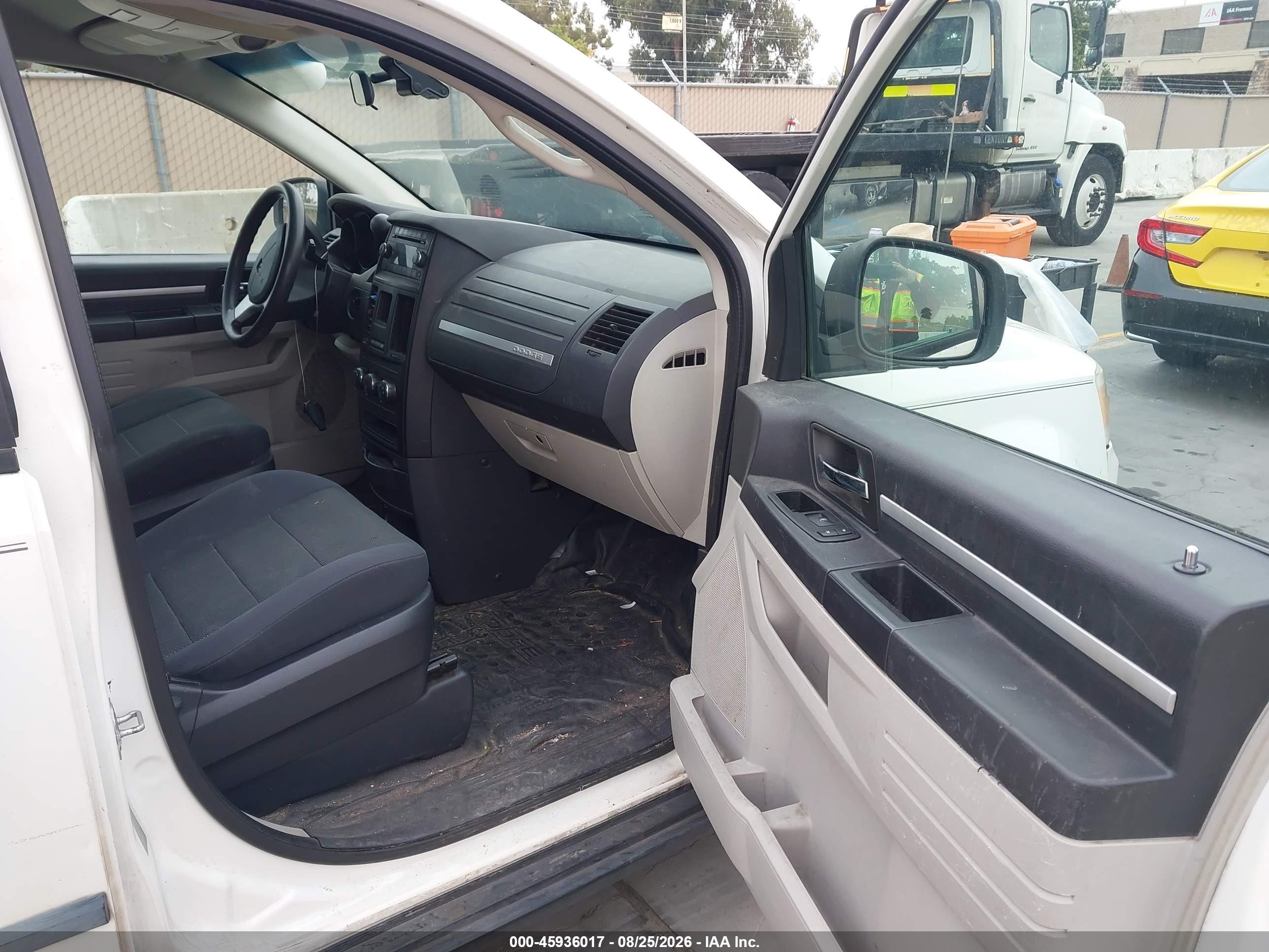 2009 Dodge Grand Caravan Cv White vin: 2D8HN11EX9R658613