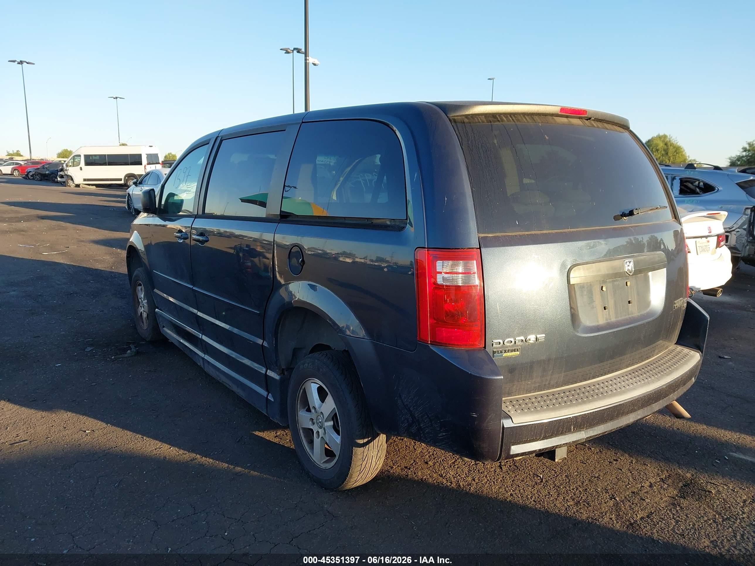 2009 Dodge Grand Caravan Se Blue vin: 2D8HN44E09R603701