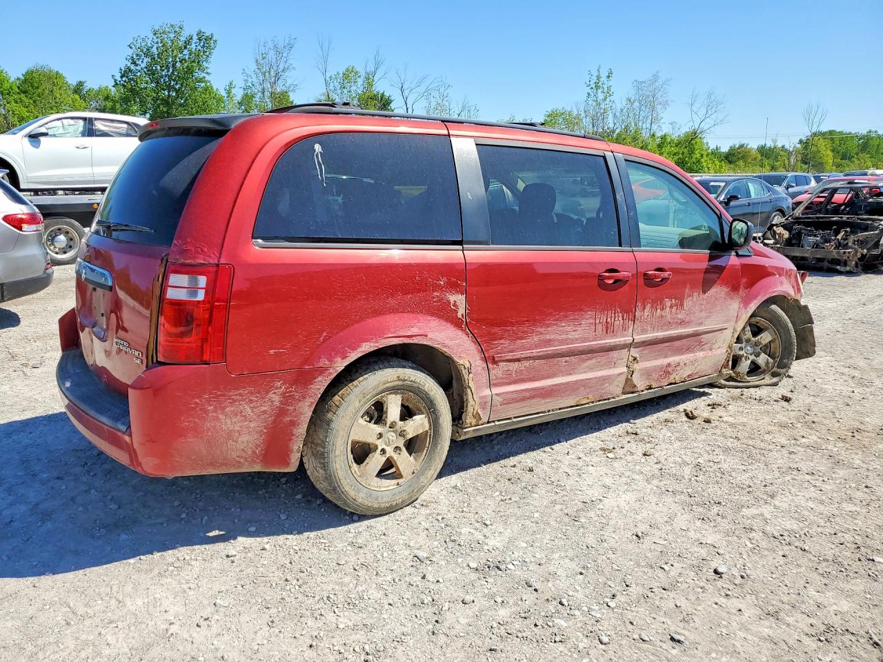 2009 Dodge Grand Caravan Se Red vin: 2D8HN44E09R655510