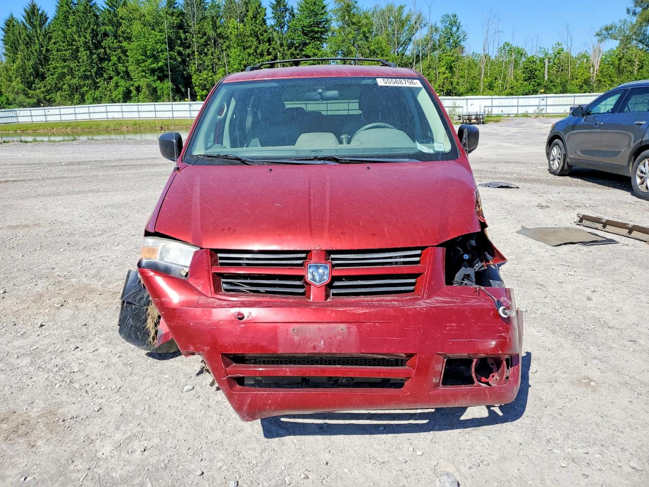 2009 Dodge Grand Caravan Se Red vin: 2D8HN44E09R655510