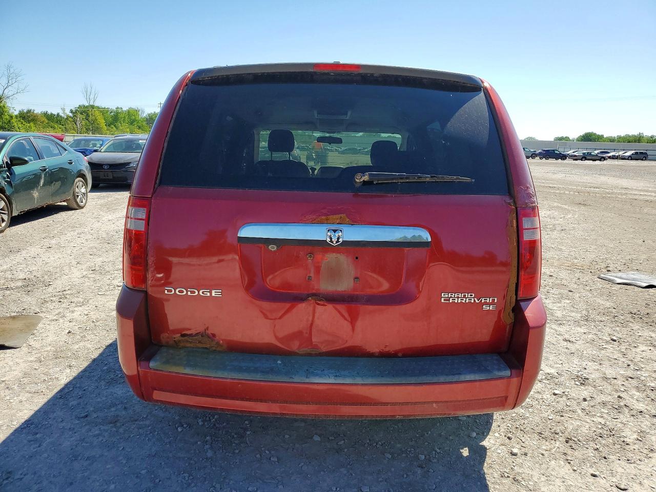 2009 Dodge Grand Caravan Se Red vin: 2D8HN44E09R655510