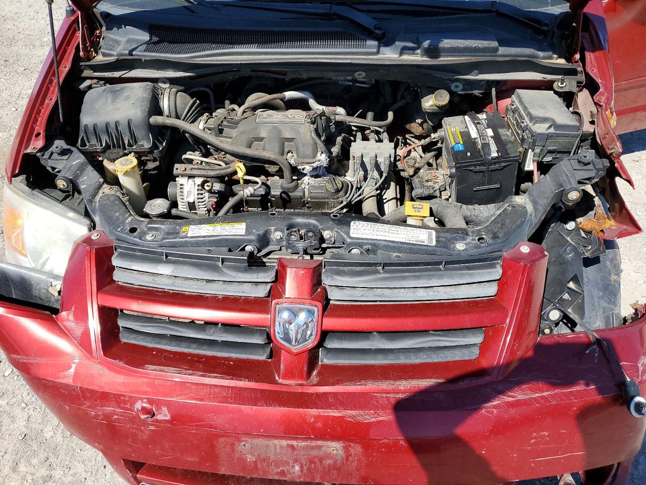 2009 Dodge Grand Caravan Se Red vin: 2D8HN44E09R655510