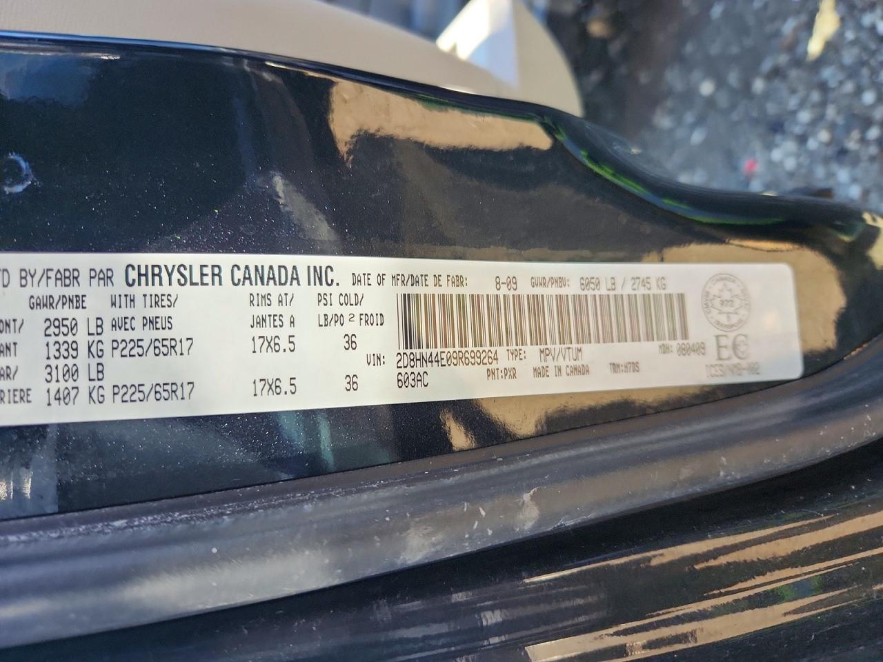 2009 Dodge Grand Caravan Se Black vin: 2D8HN44E09R699264