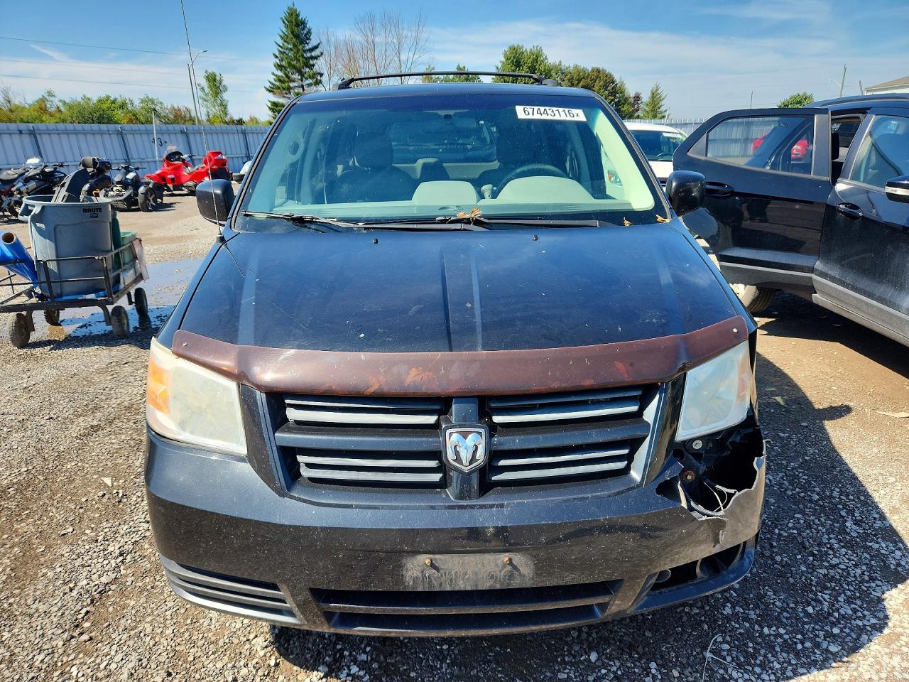 2009 Dodge Grand Caravan Se Black vin: 2D8HN44E09R699264