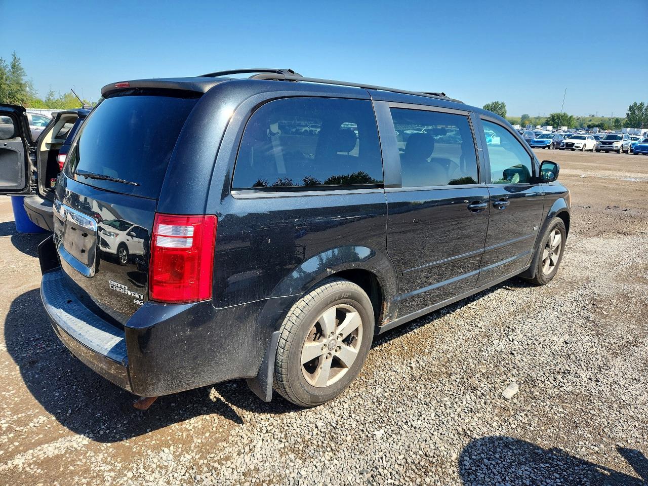 2009 Dodge Grand Caravan Se Black vin: 2D8HN44E09R699264