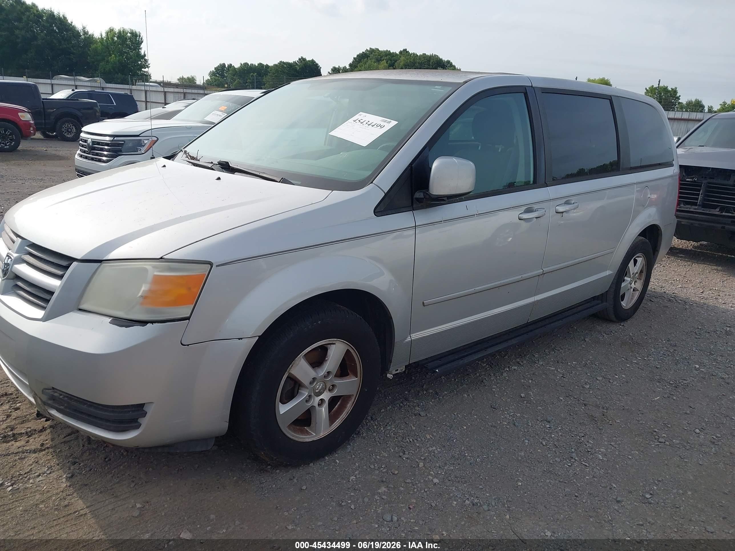 2009 Dodge Grand Caravan Se Silver vin: 2D8HN44E19R510900