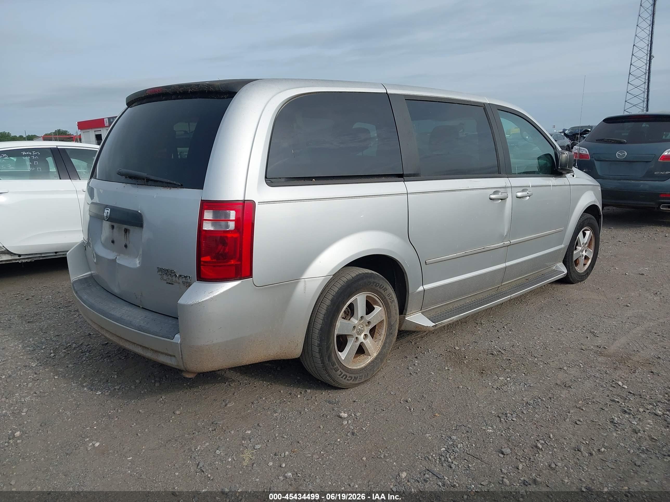 2009 Dodge Grand Caravan Se Silver vin: 2D8HN44E19R510900