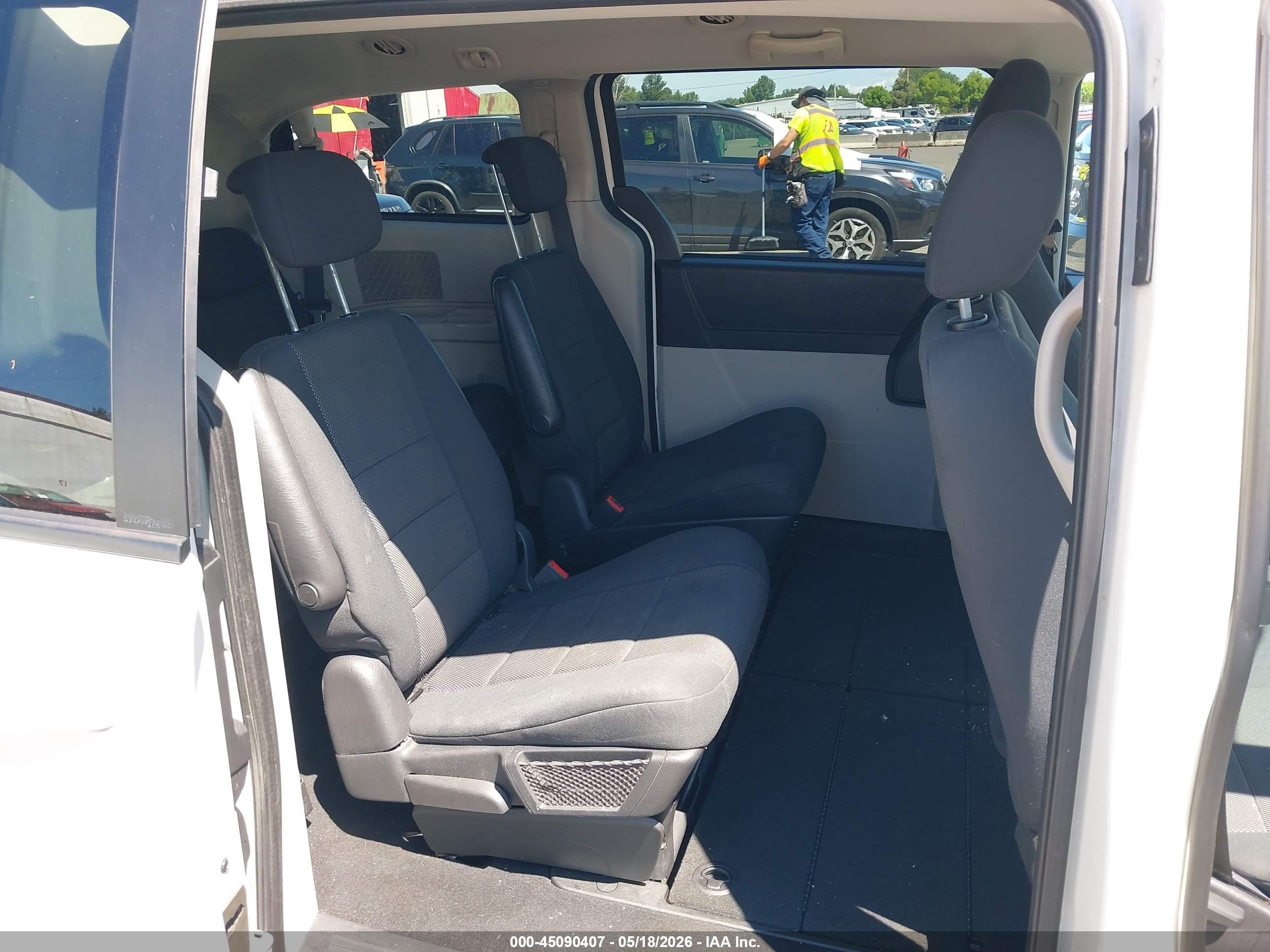 2009 Dodge Grand Caravan Se White vin: 2D8HN44E19R619518