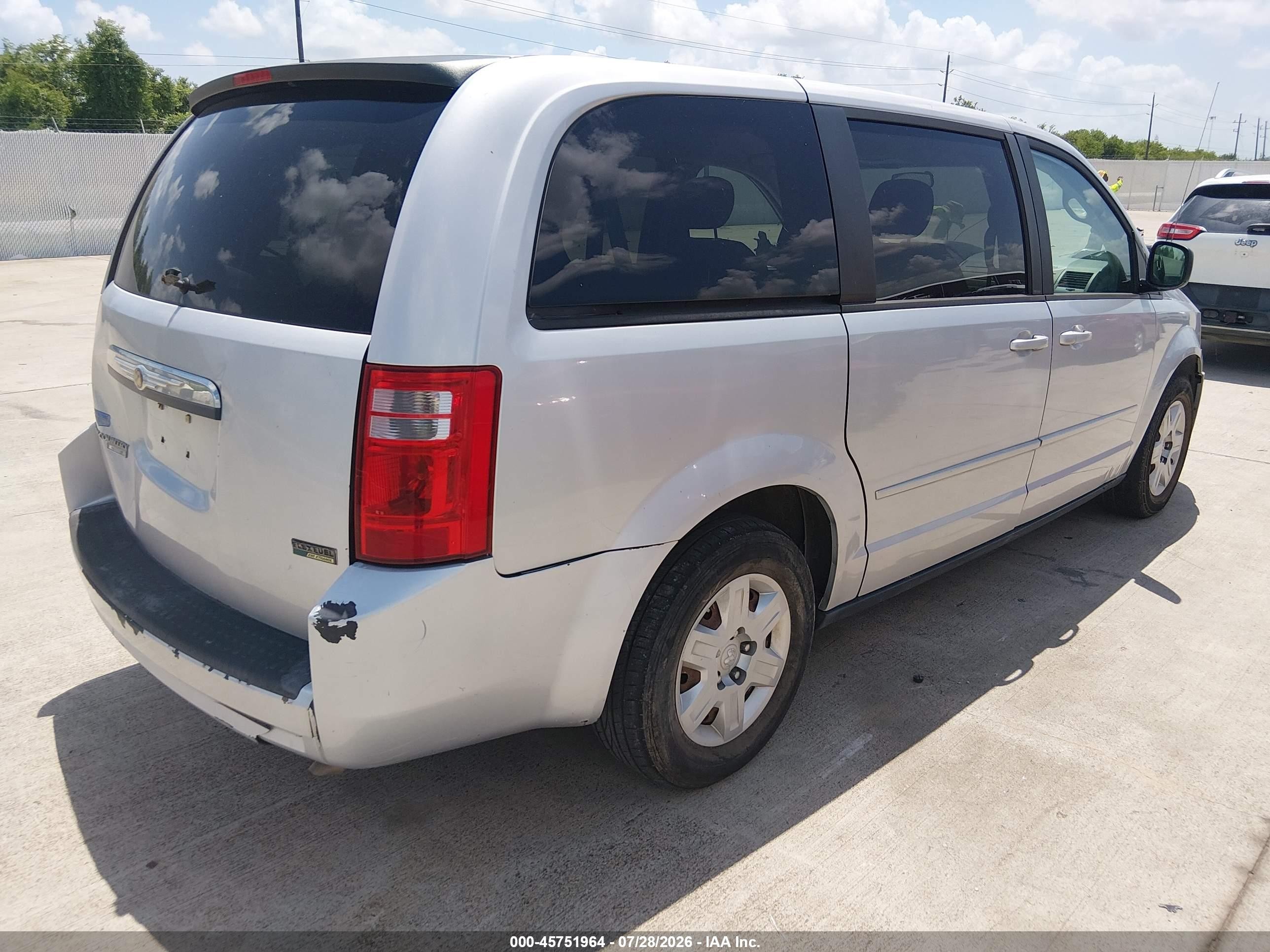 2009 Dodge Grand Caravan Se Silver vin: 2D8HN44E19R641602