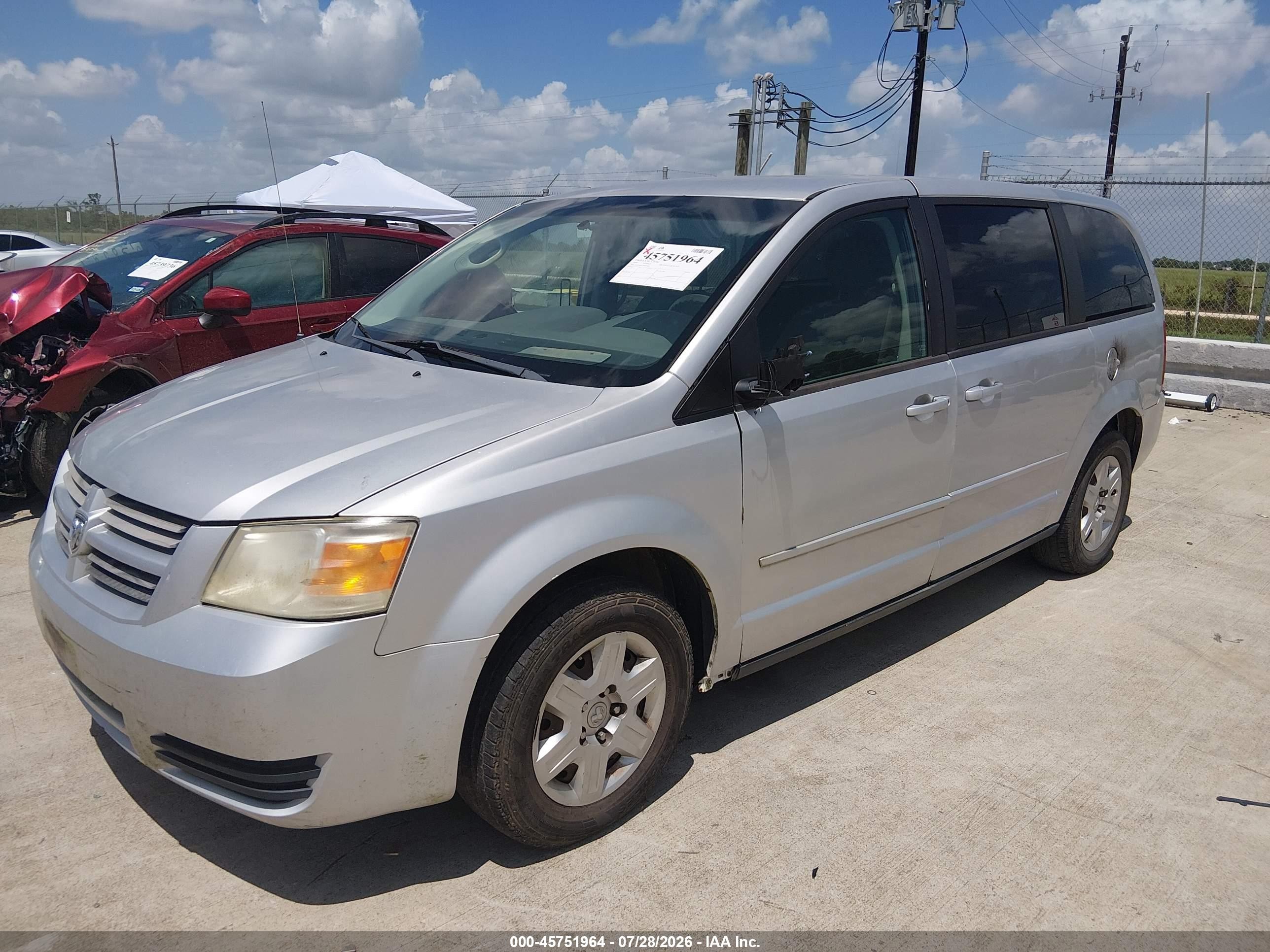2009 Dodge Grand Caravan Se Silver vin: 2D8HN44E19R641602
