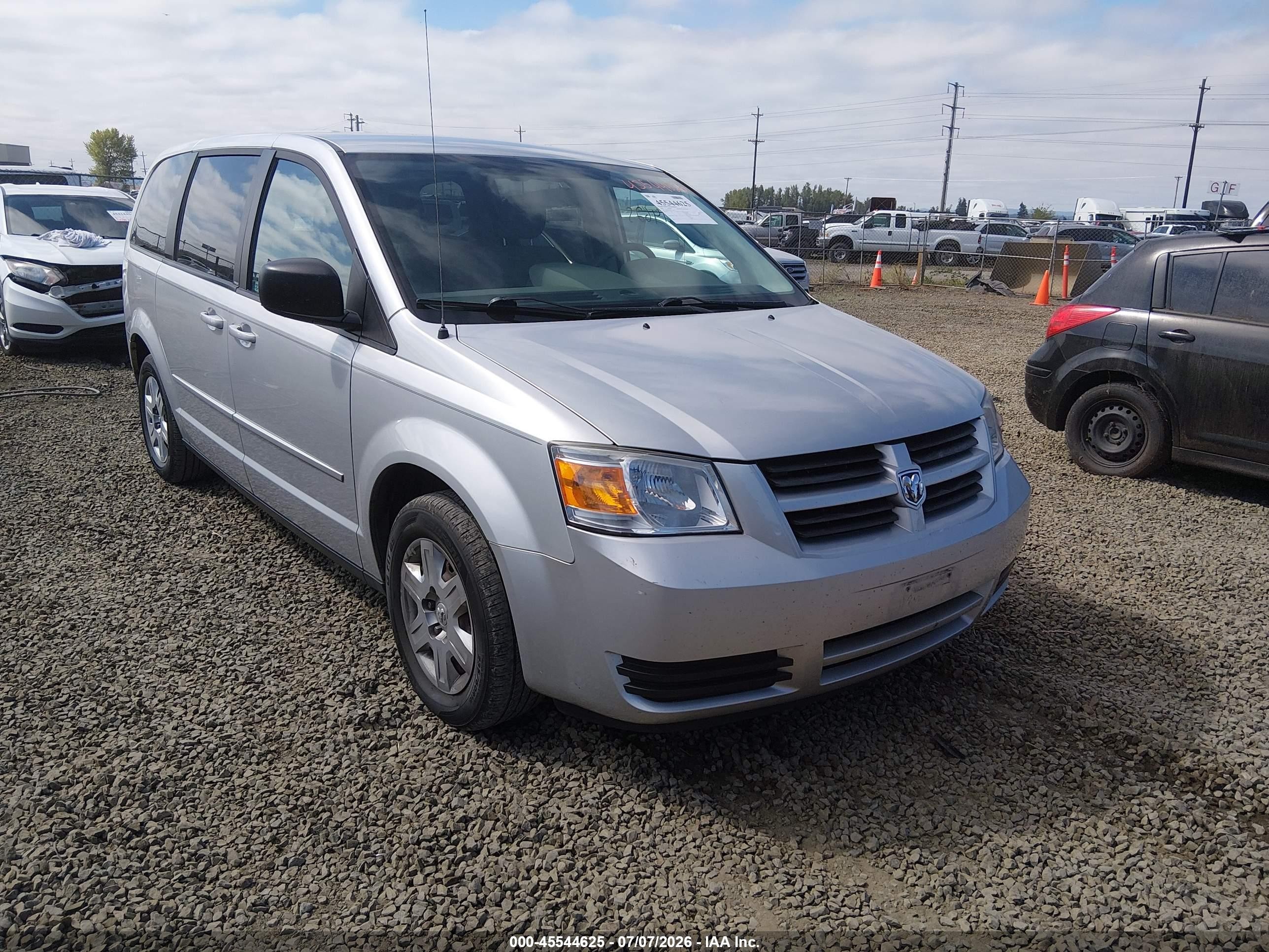 2009 Dodge Grand Caravan Se Gray vin: 2D8HN44E29R534672