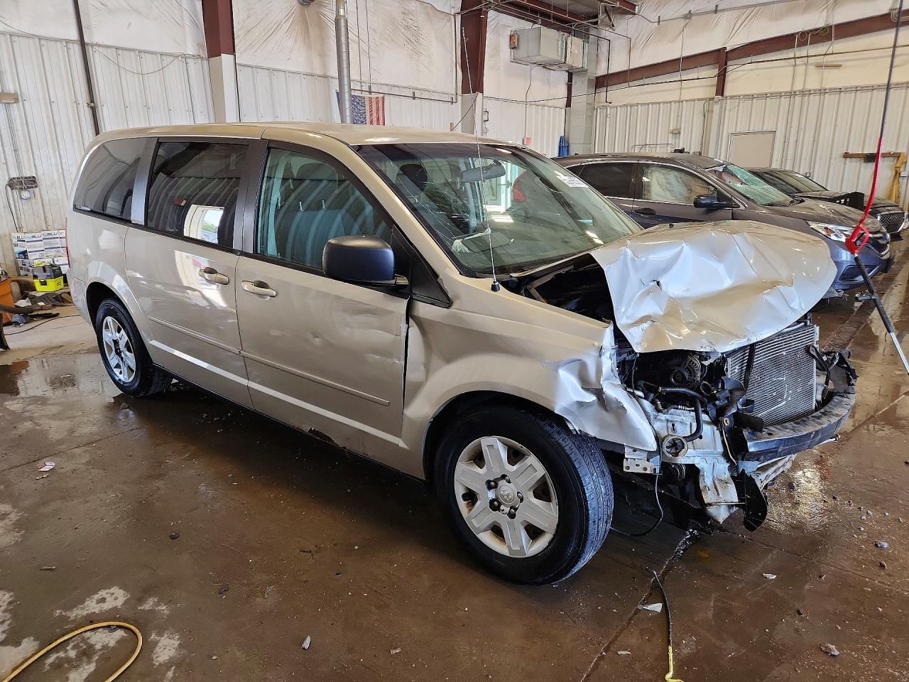 2009 Dodge Grand Caravan Se Beige vin: 2D8HN44E29R621567