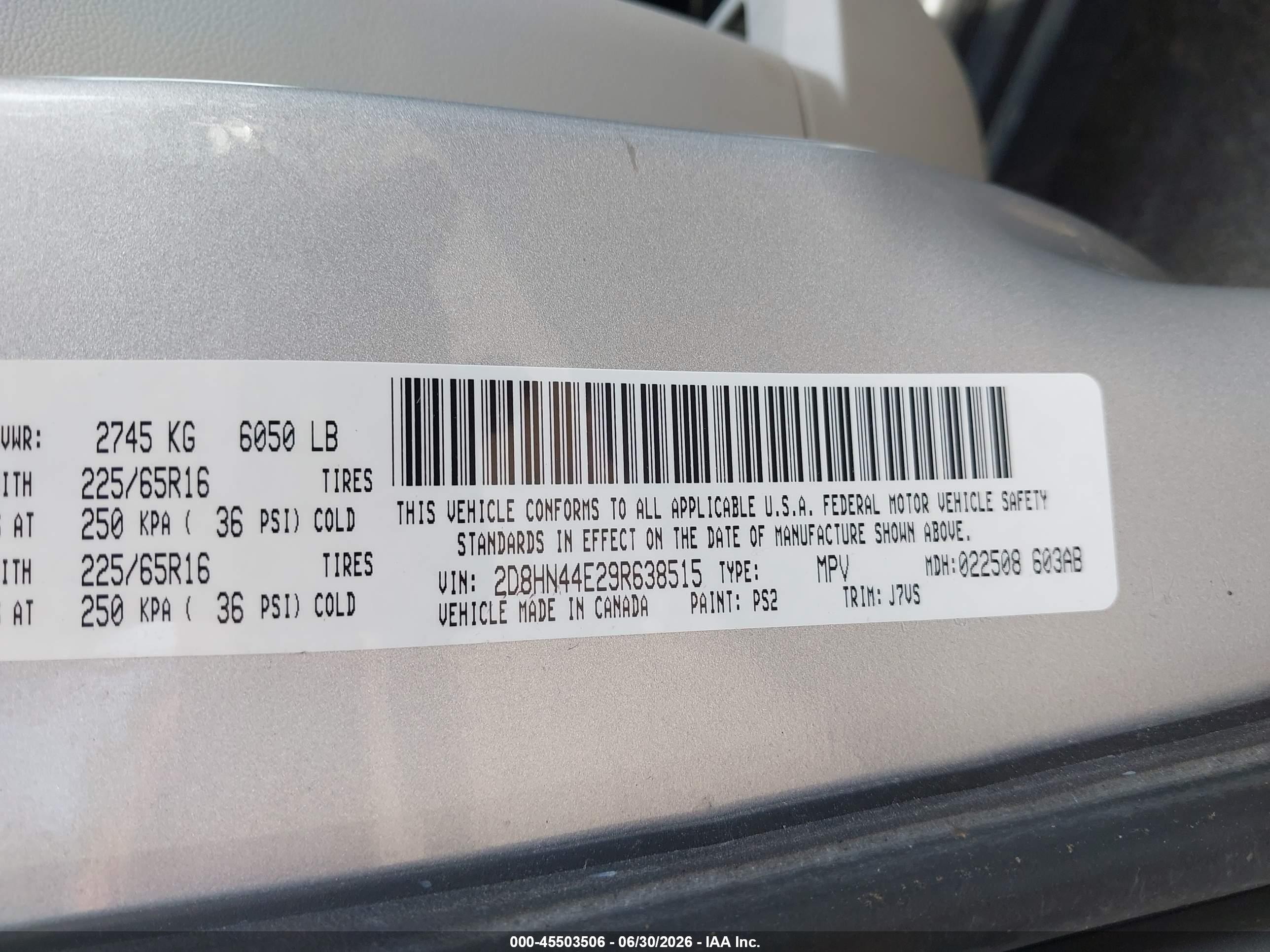 2009 Dodge Grand Caravan Se Silver vin: 2D8HN44E29R638515